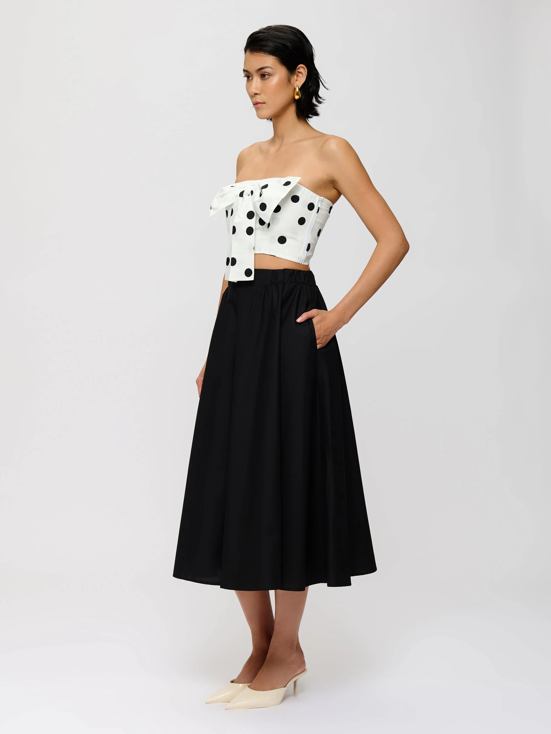 A-line Cotton Skirt