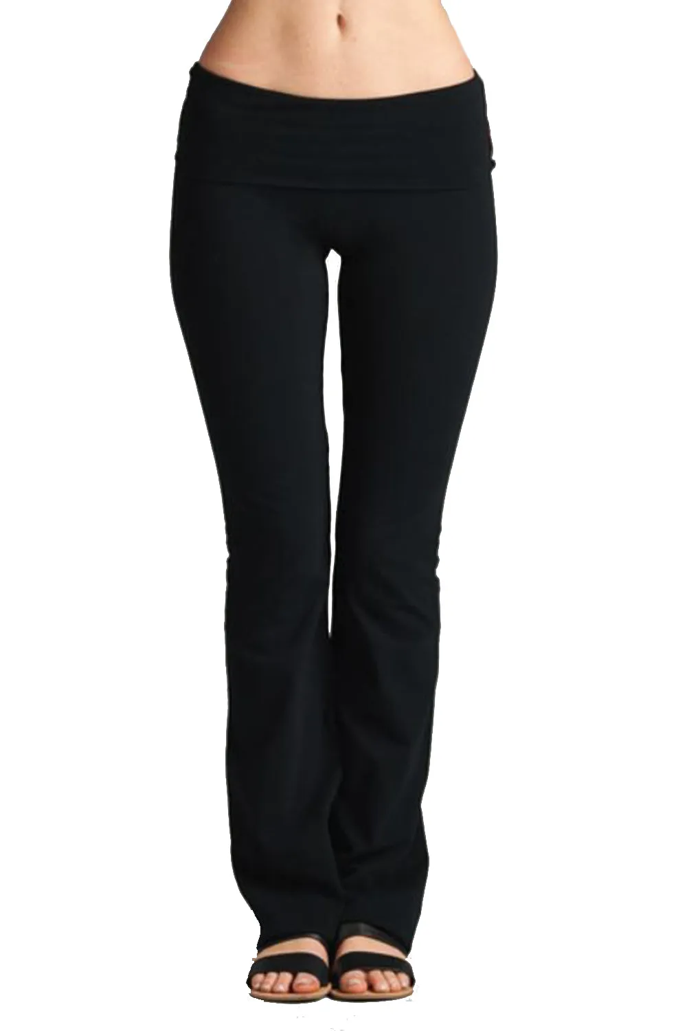 Active Folded Waist Yoga Classic Basic Pants