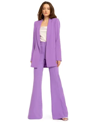 ALICE   OLIVIA - Kylie Shawl Collar Jacket in Iris