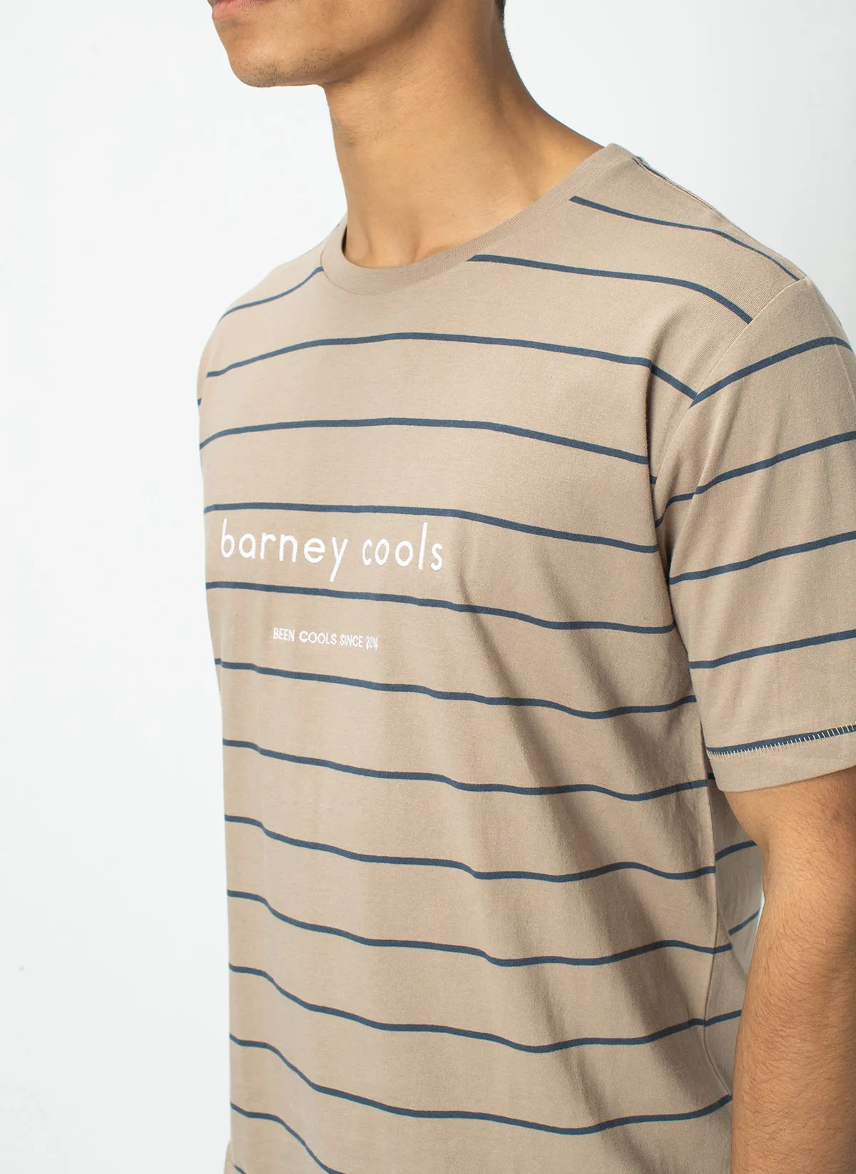 Barney Cools Tee Beige Stripe