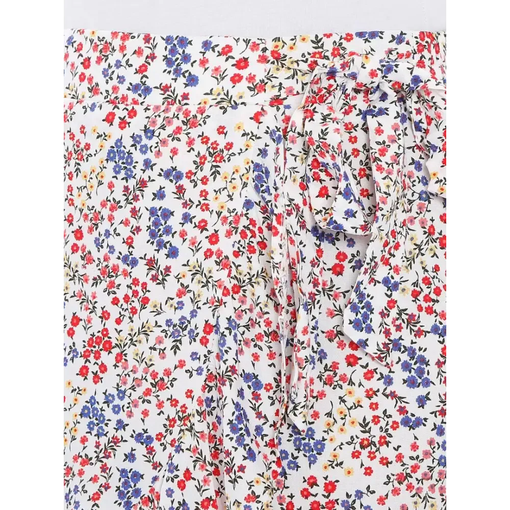 Beautiful Rayon Floral Print Skirt For Women