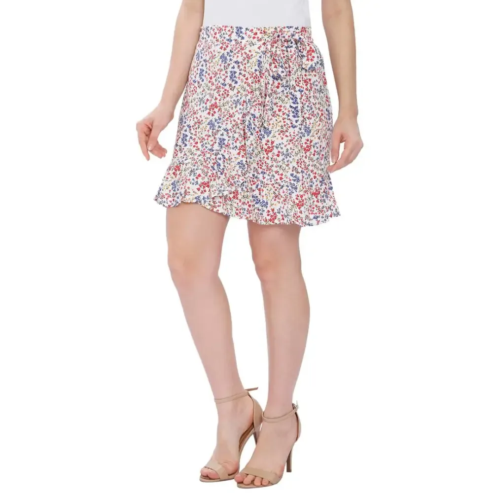 Beautiful Rayon Floral Print Skirt For Women