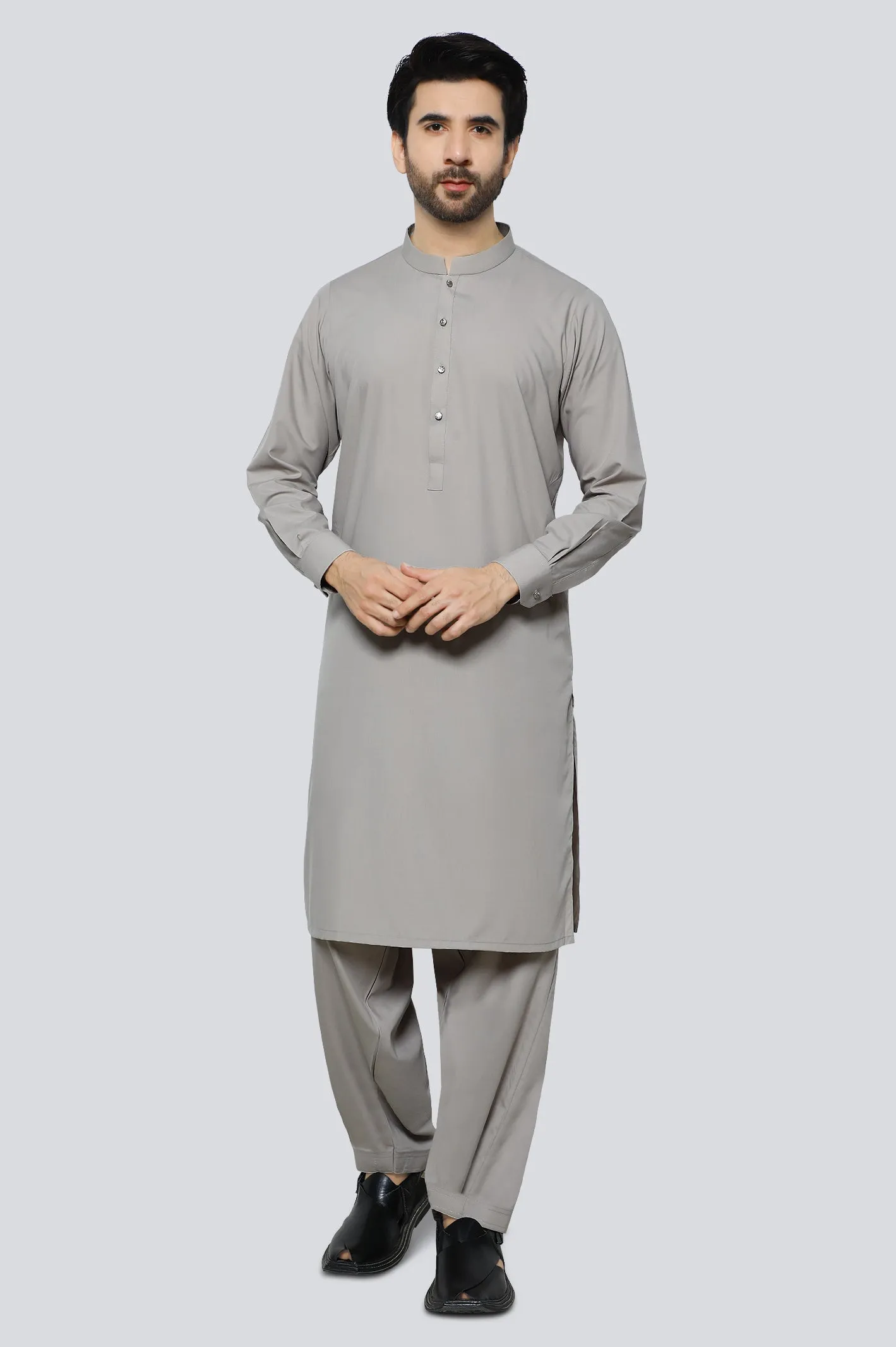 Beige Wash & Wear Shalwar Kameez