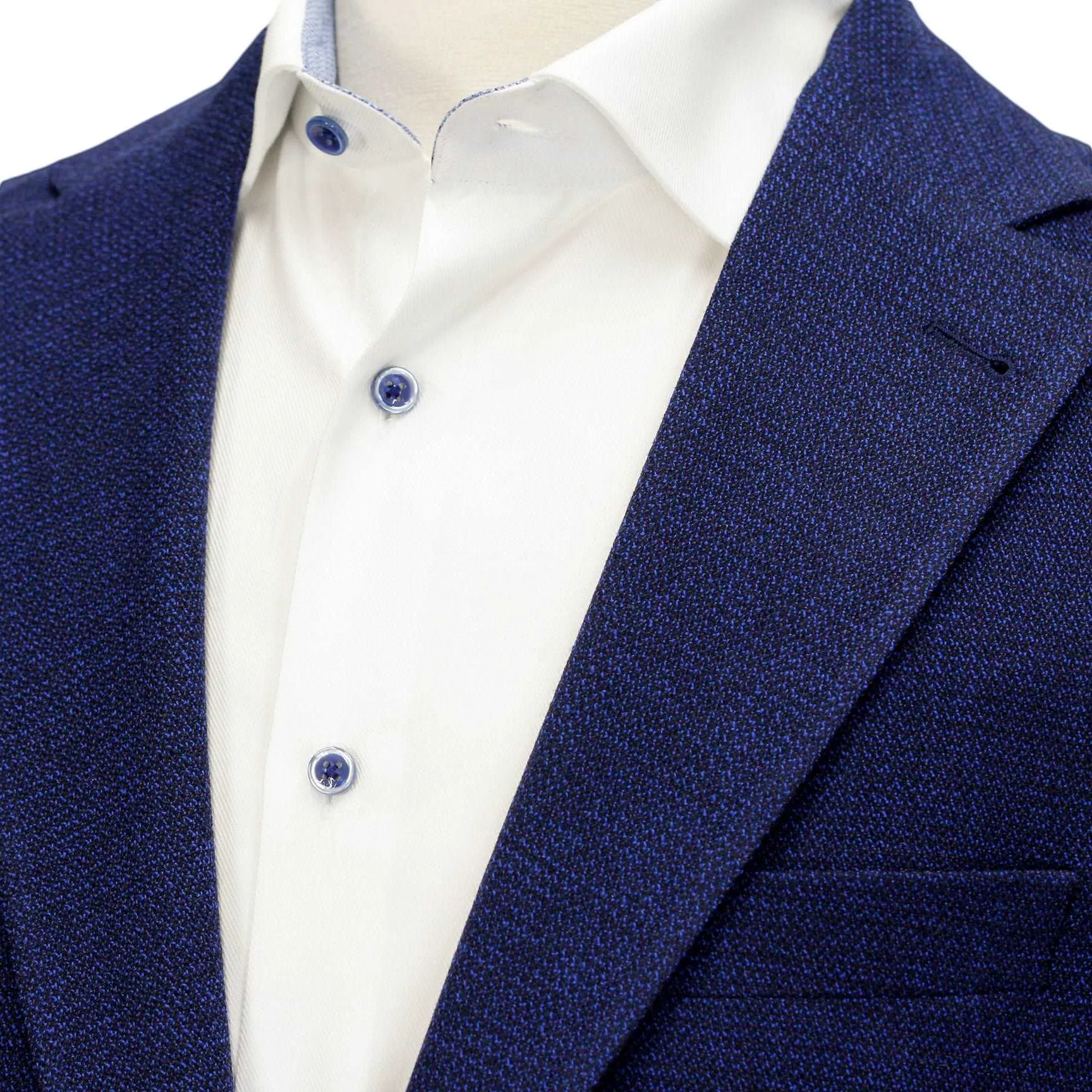 Blue Basketweave Hampton Contemporary Fit Unconstructed Sport Jacket - Jack Victor