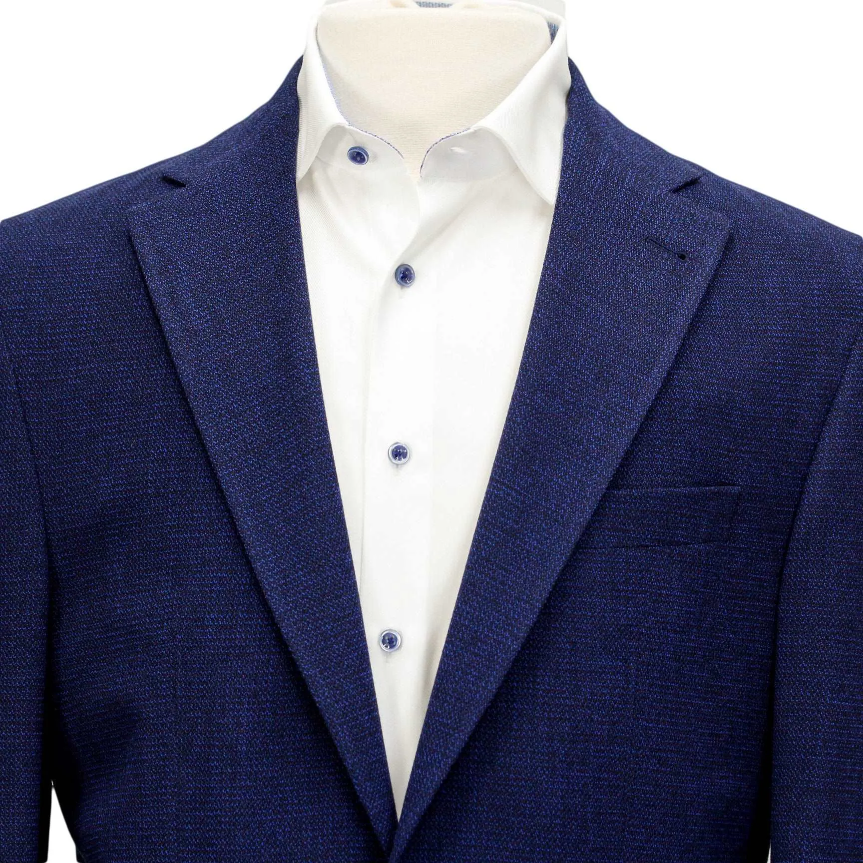 Blue Basketweave Hampton Contemporary Fit Unconstructed Sport Jacket - Jack Victor