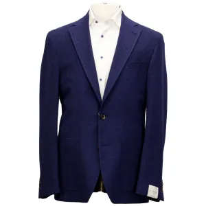 Blue Basketweave Hampton Contemporary Fit Unconstructed Sport Jacket - Jack Victor