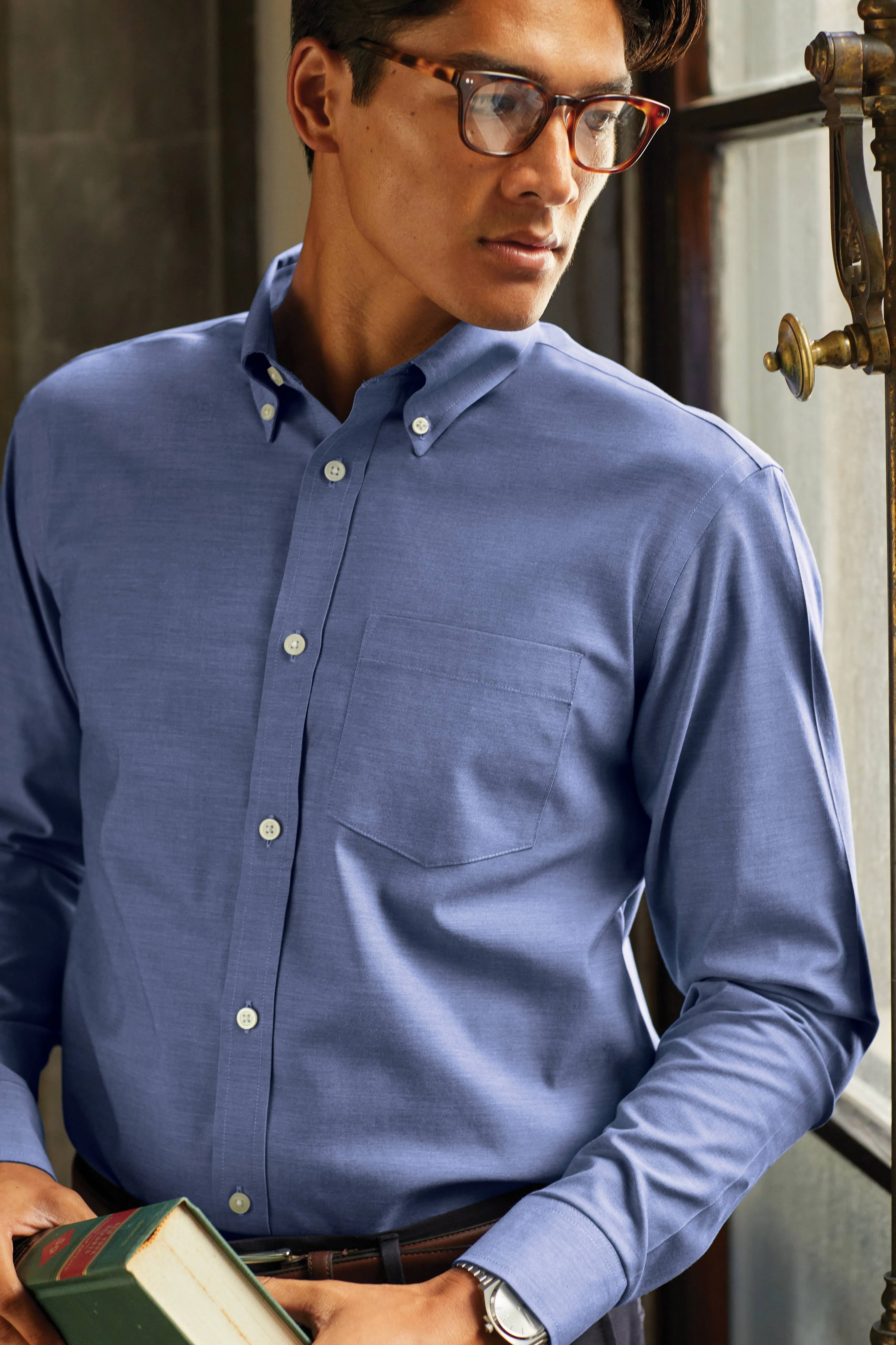 Brooks Brothers Wrinkle-Free Stretch Pinpoint Shirt