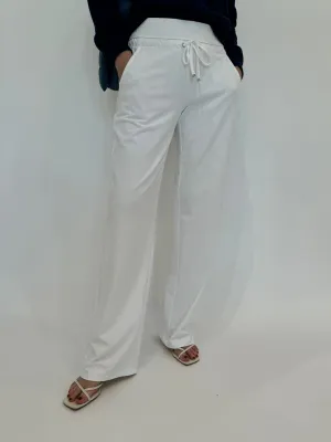 Candice Straight Pants - White