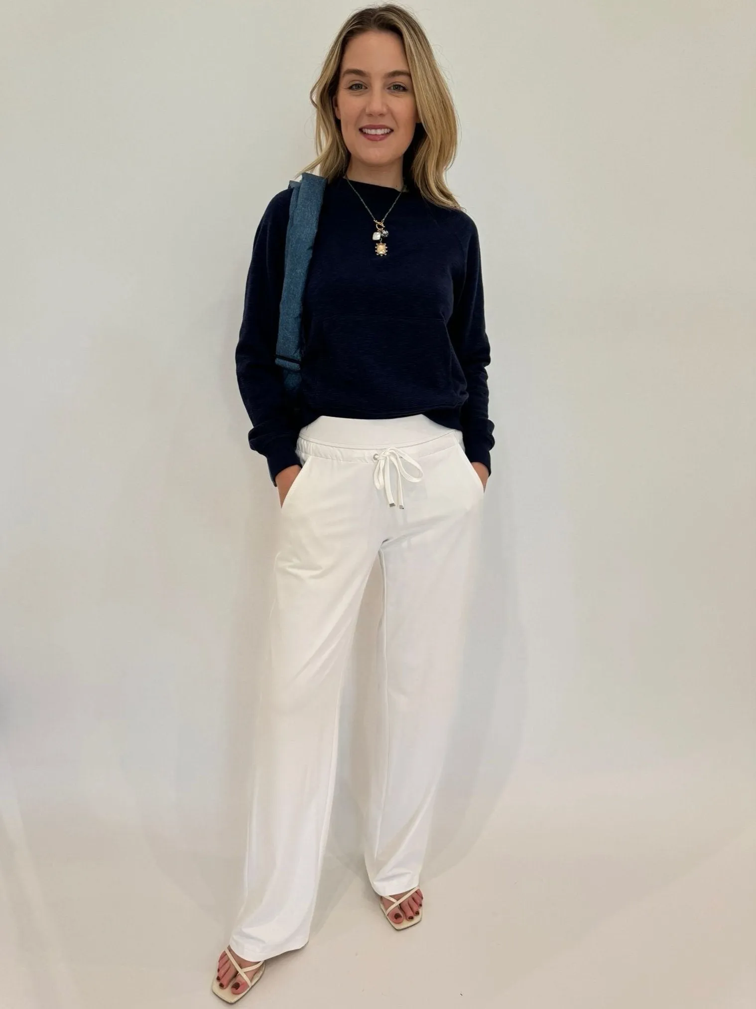 Candice Straight Pants - White