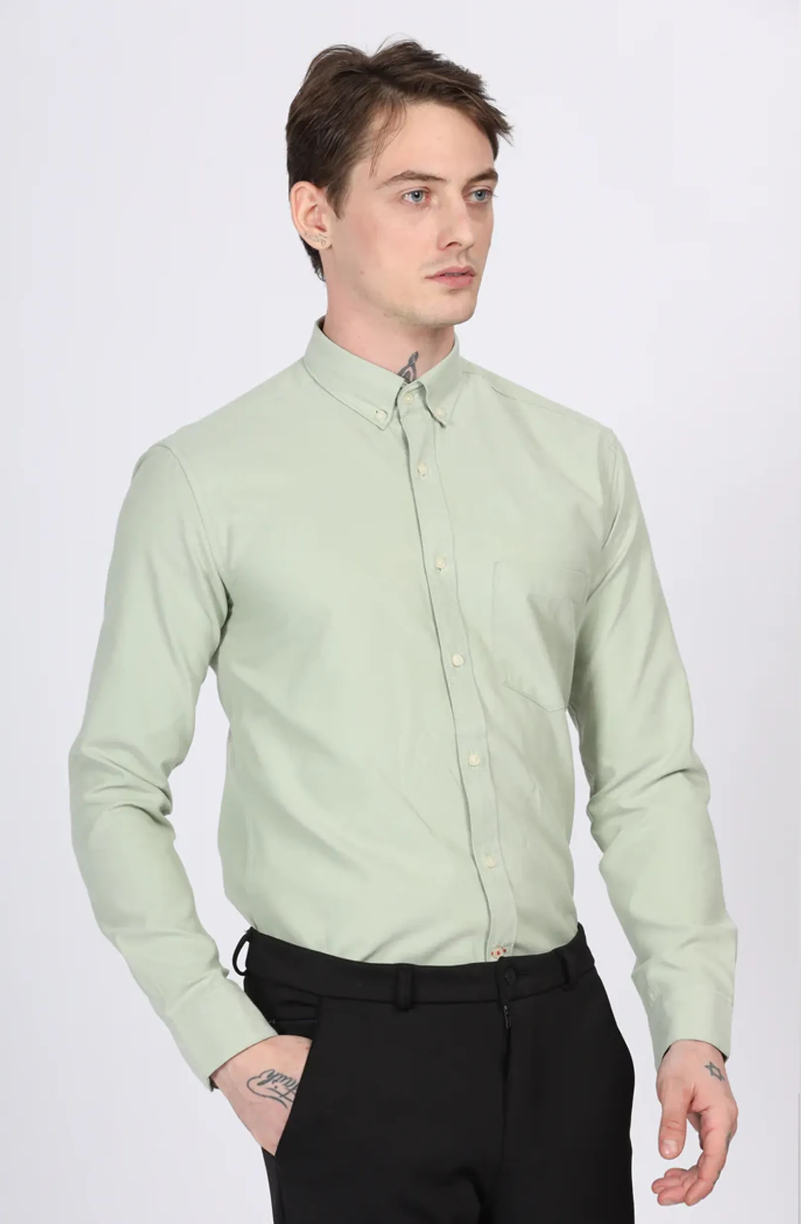 Classic Oxford Green Formal Shirt