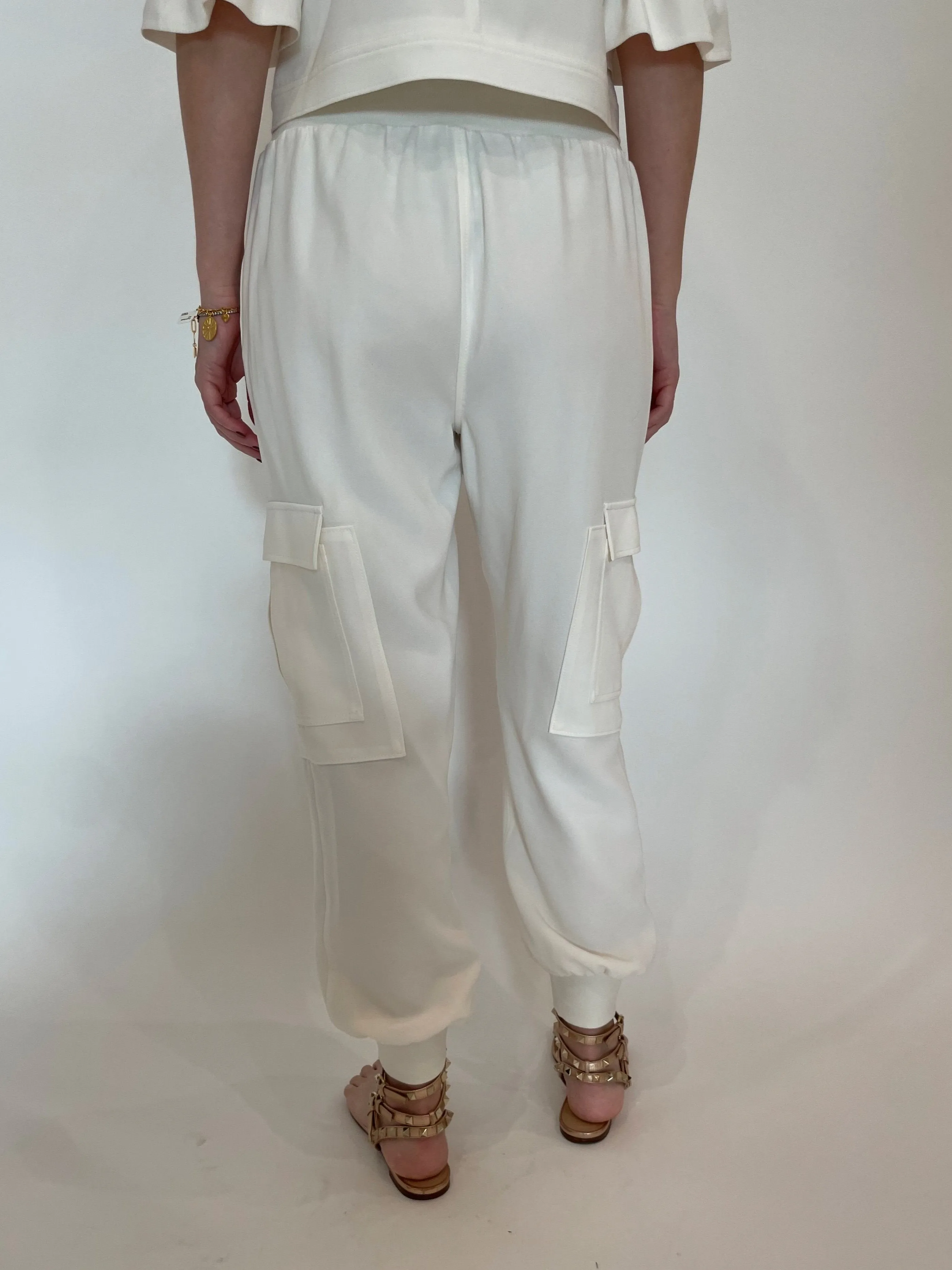 Crepe Giles Pants - Ivory