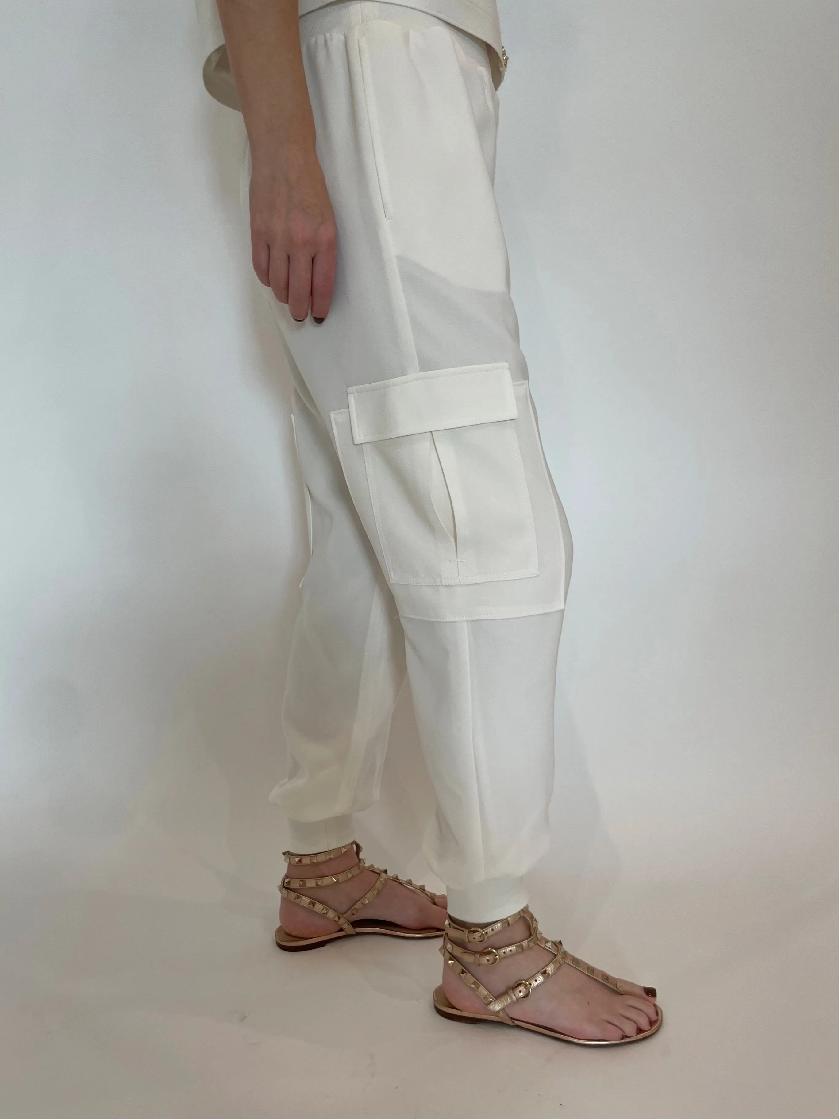 Crepe Giles Pants - Ivory