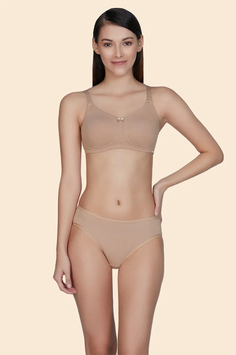 Essential Comfort Non-Padded Non-Wired Bra - Sandalwood