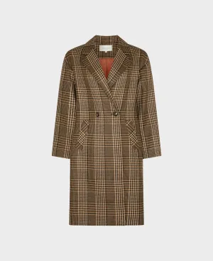 Evelyn Relaxed Check Coat