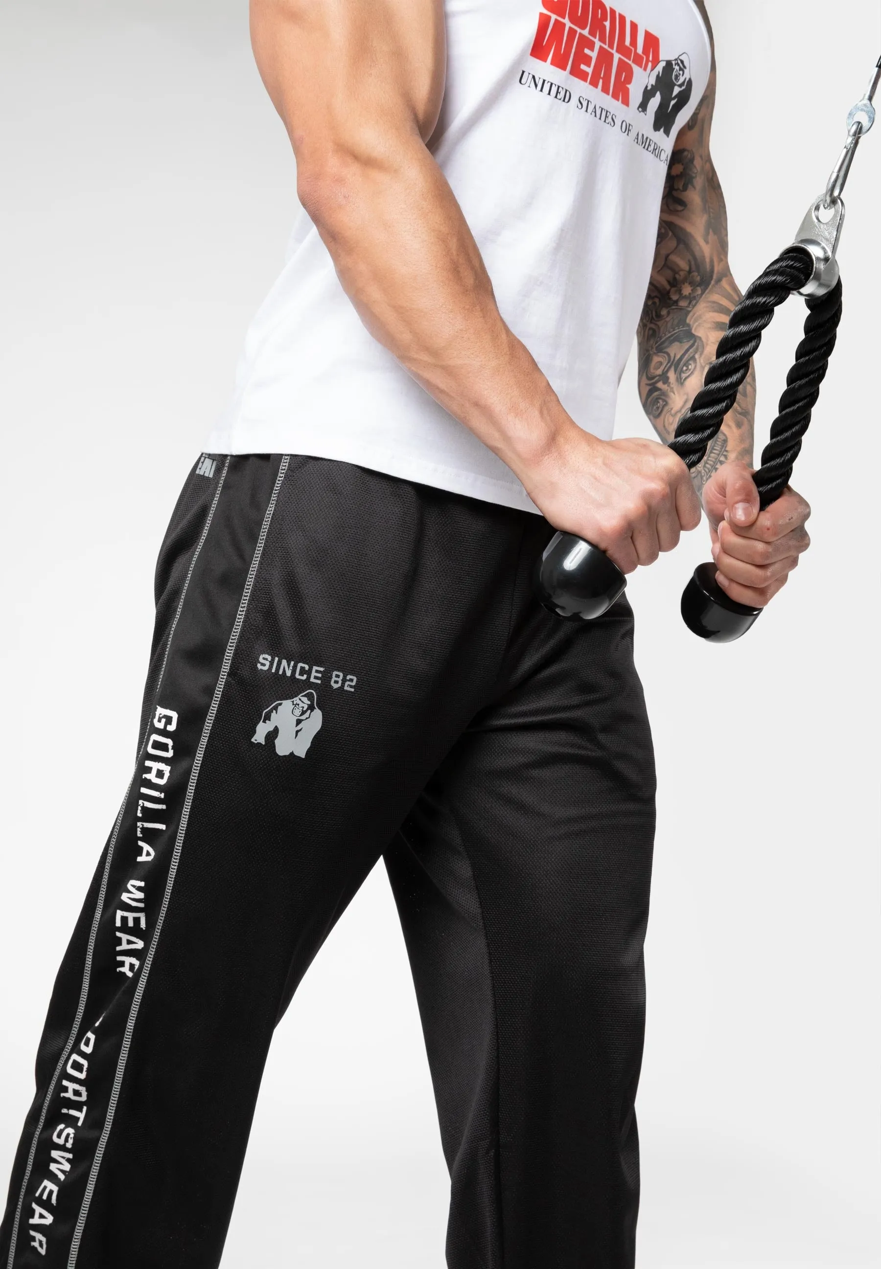 Functional Mesh Pants - Black/White