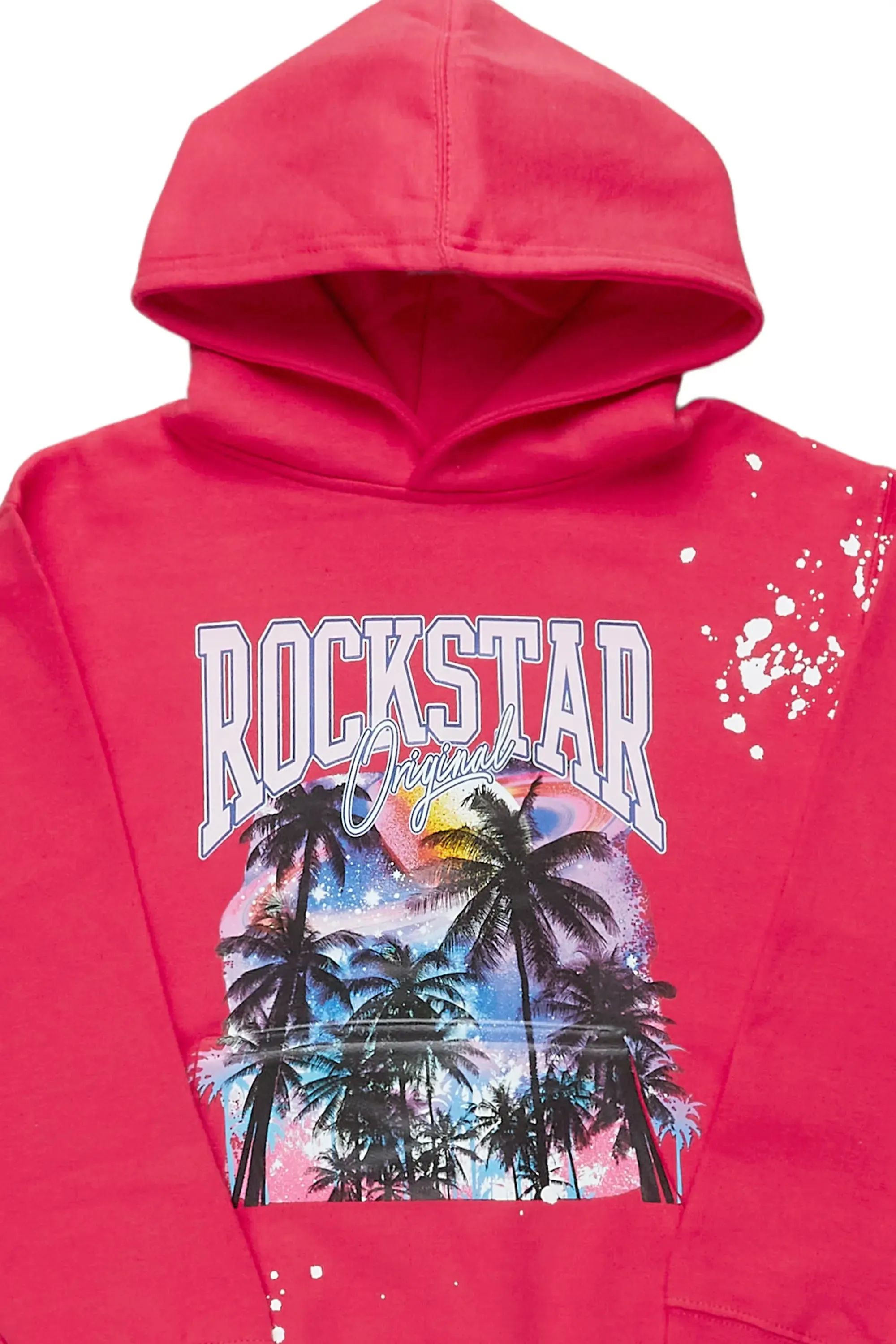 Girls Harper Fuchsia Graphic Hoodie