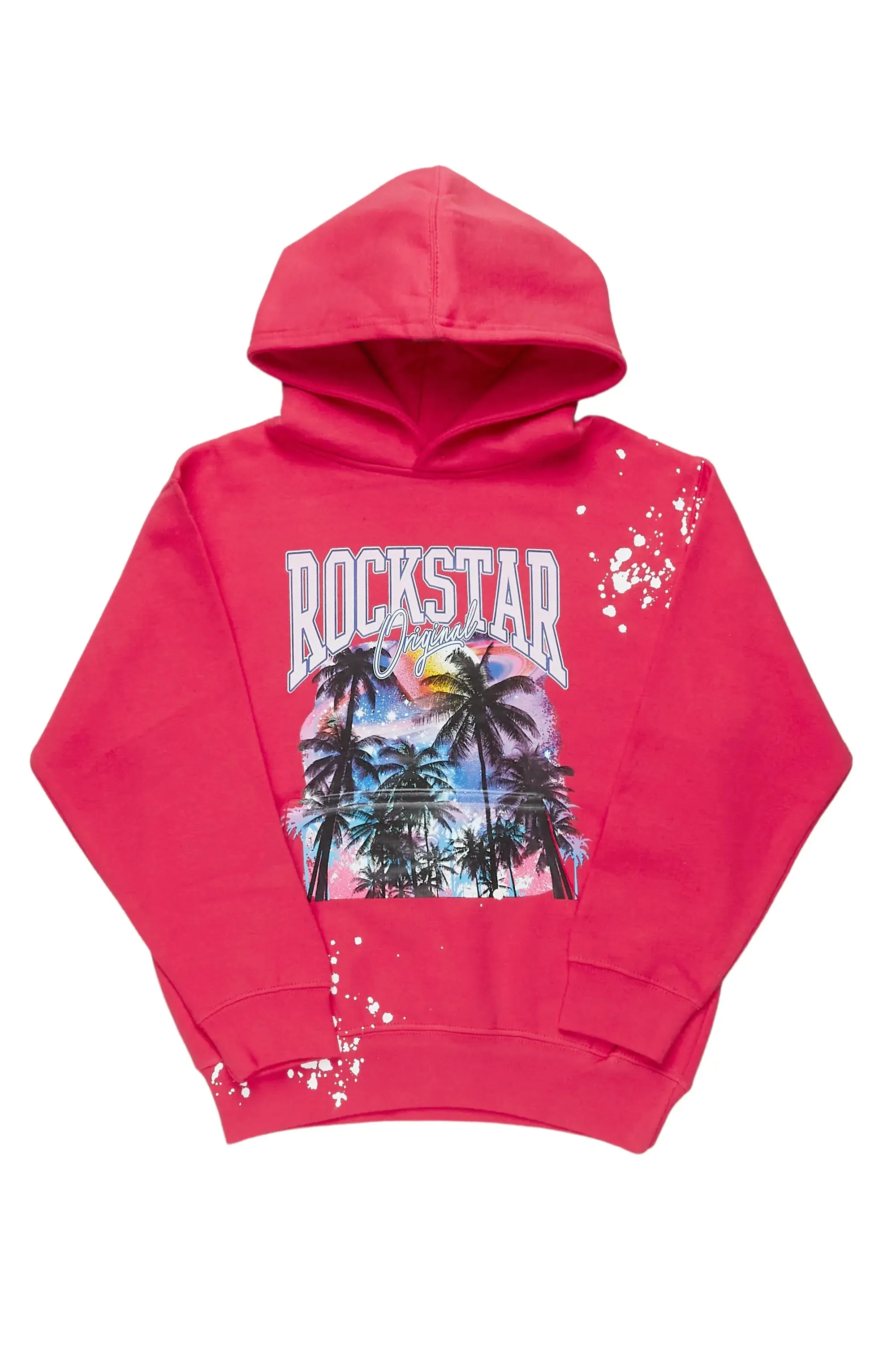 Girls Harper Fuchsia Graphic Hoodie