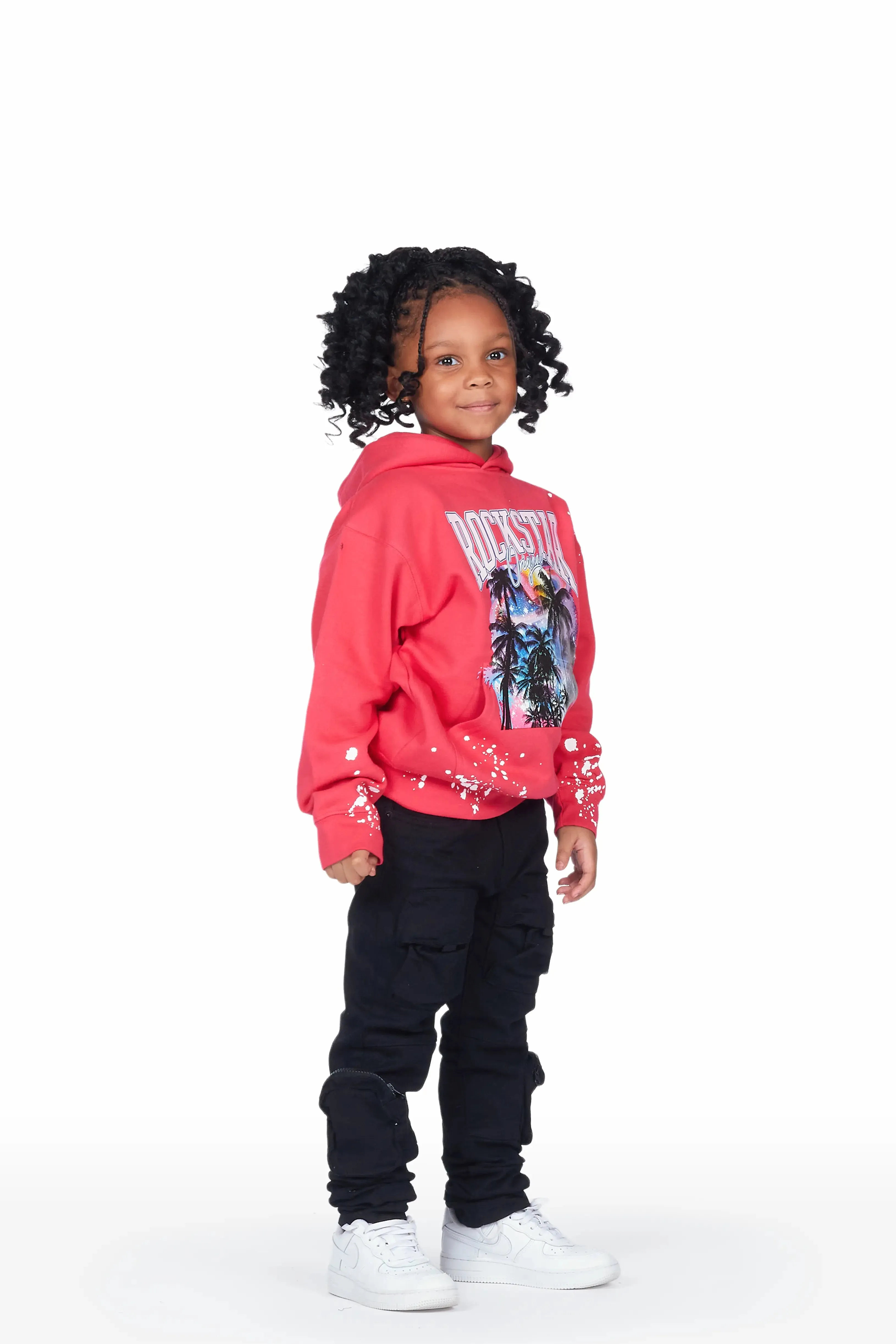 Girls Harper Fuchsia Graphic Hoodie