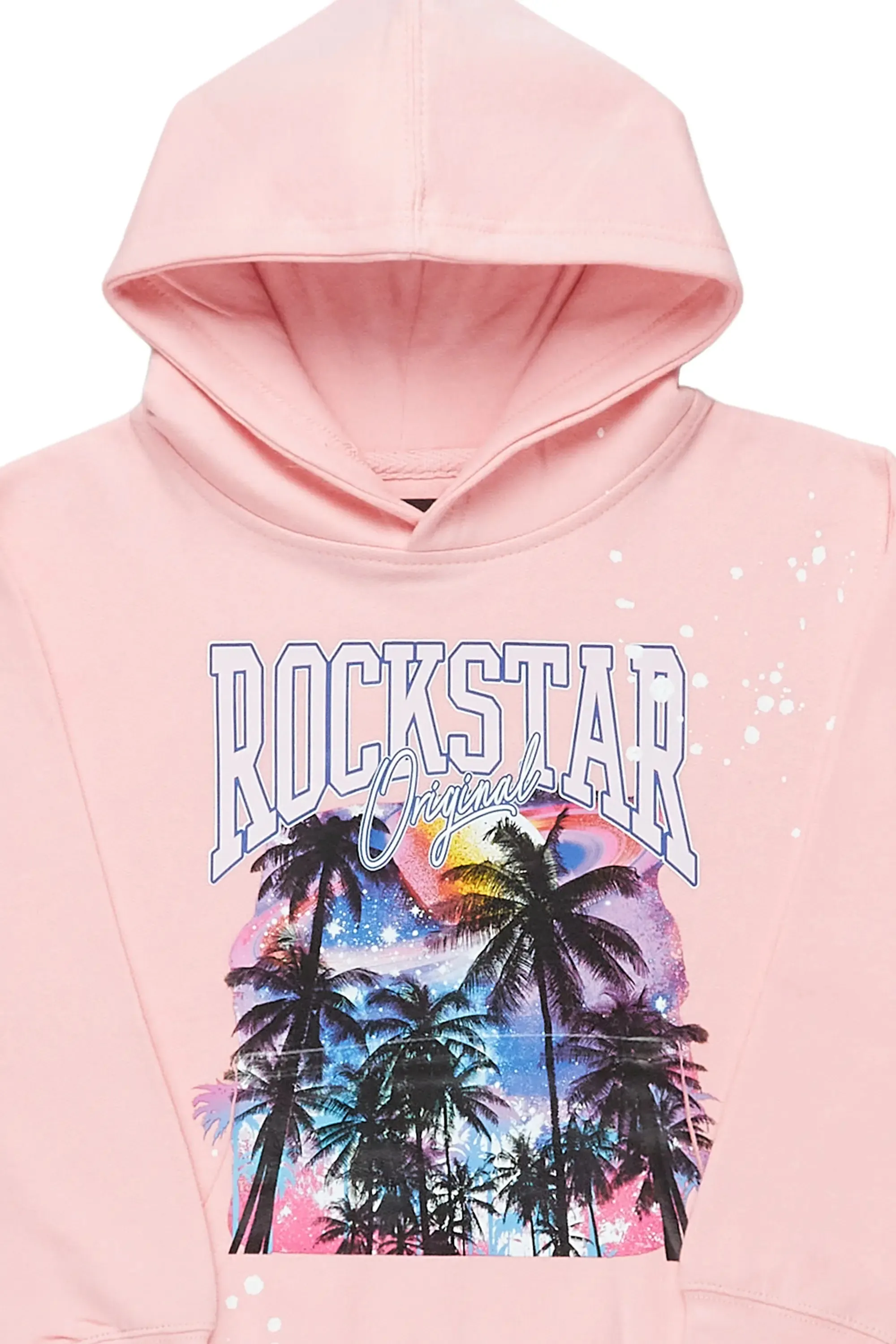 Girls Harper Light Pink Graphic Hoodie