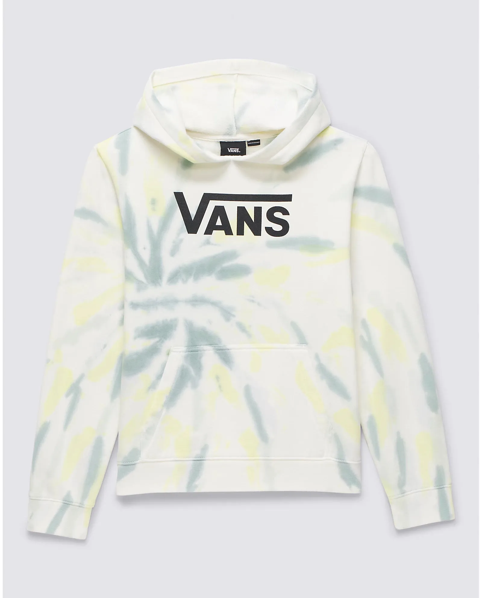 Girls Spiral Tie Dye Hoodie in Iceberg Green