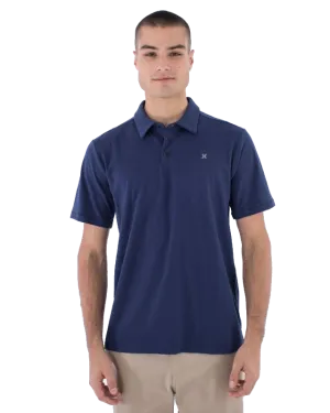 H2O-Dri Ace Slub Polo Shirt in Midnight Aqua