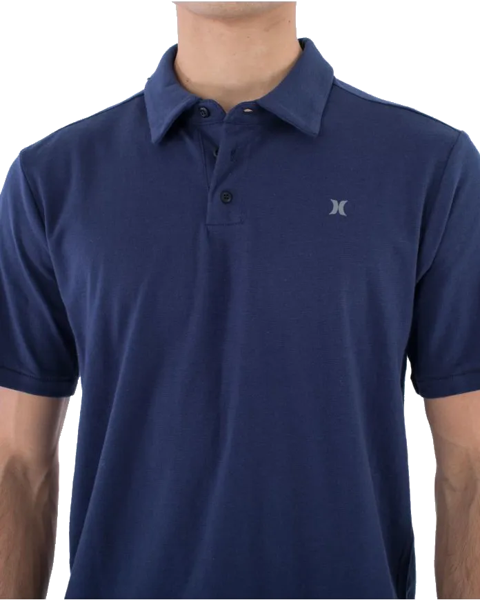 H2O-Dri Ace Slub Polo Shirt in Midnight Aqua