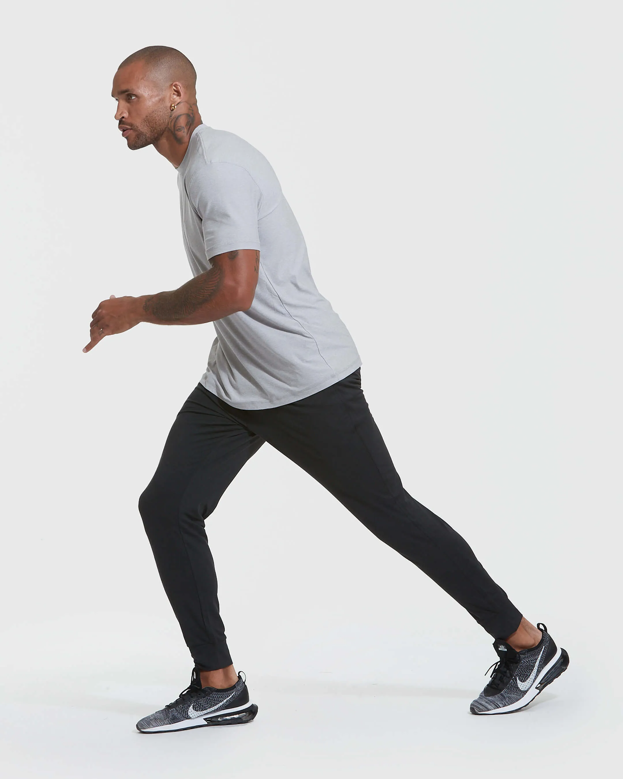 Heather Black Active Jogger