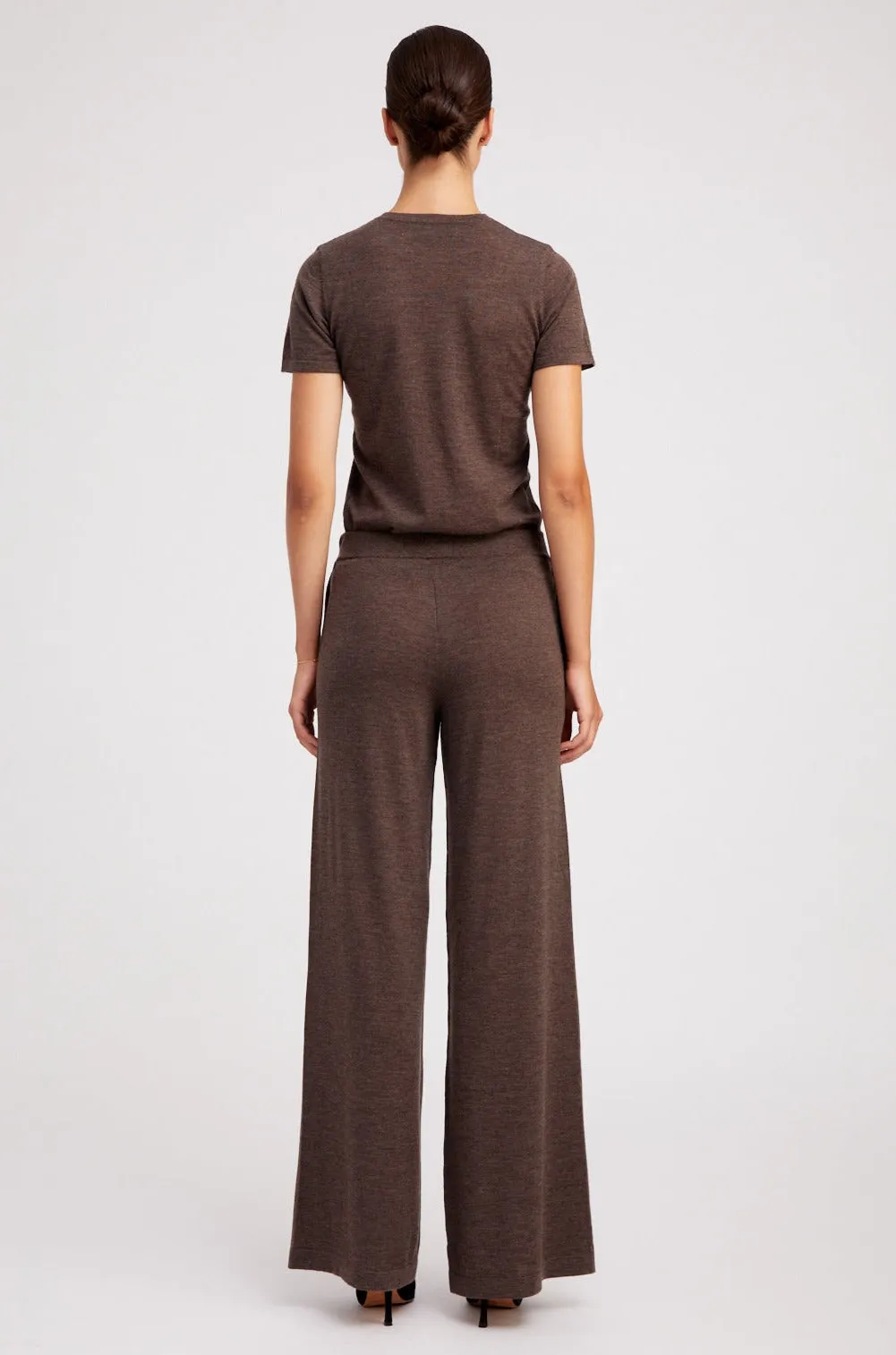 Heather Brown Ultra Fine Cashmere Tee