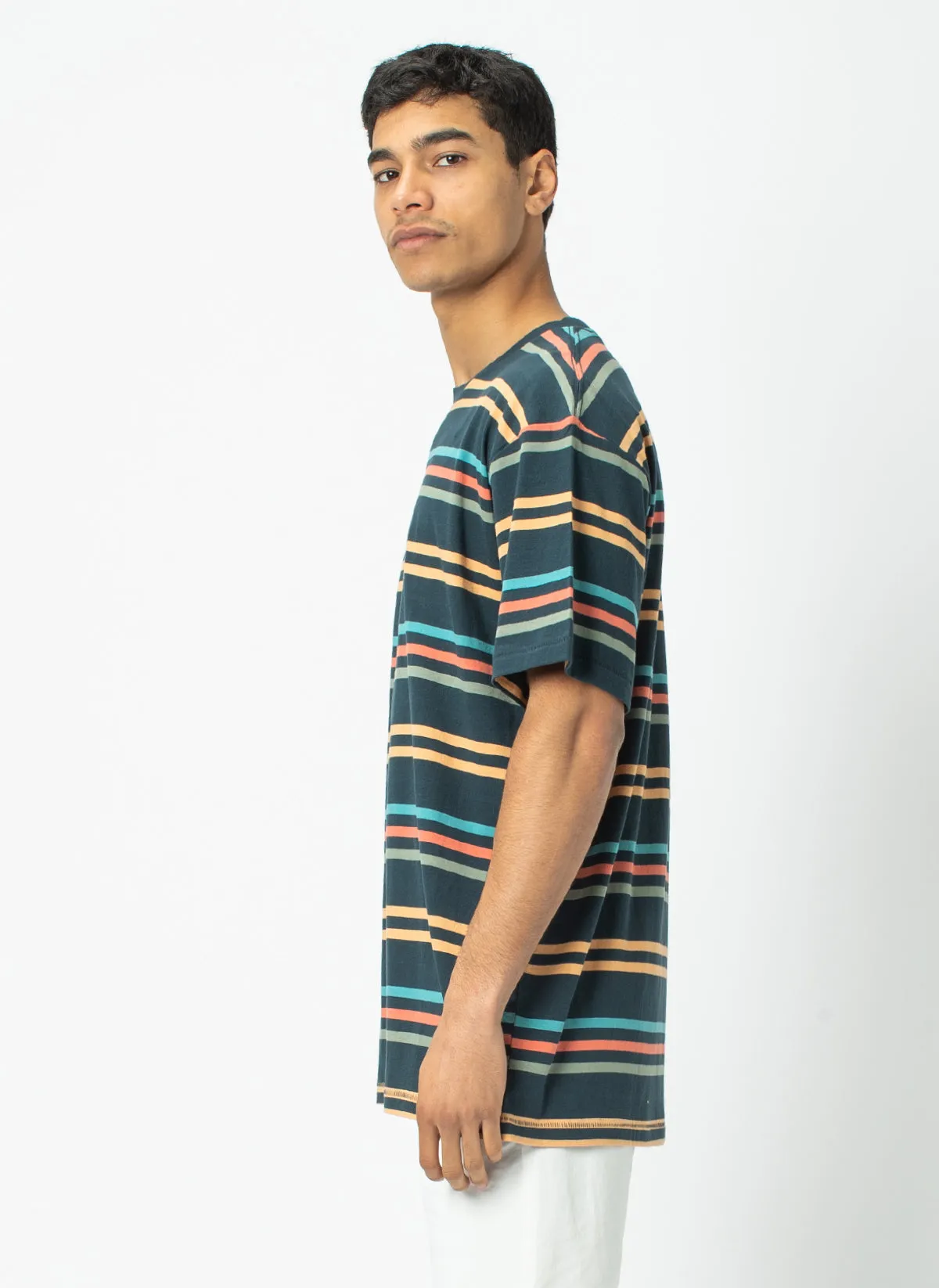 Homie Tee Navy Stripe