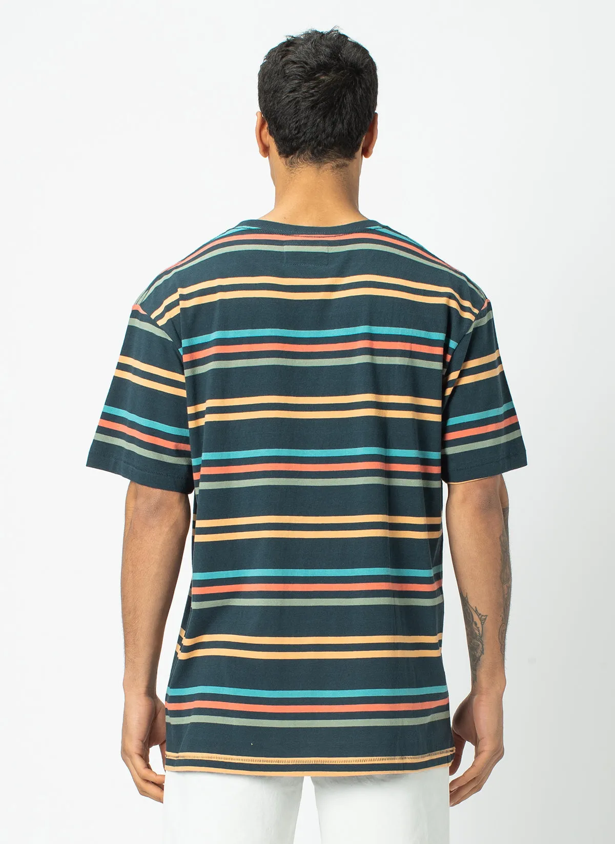 Homie Tee Navy Stripe