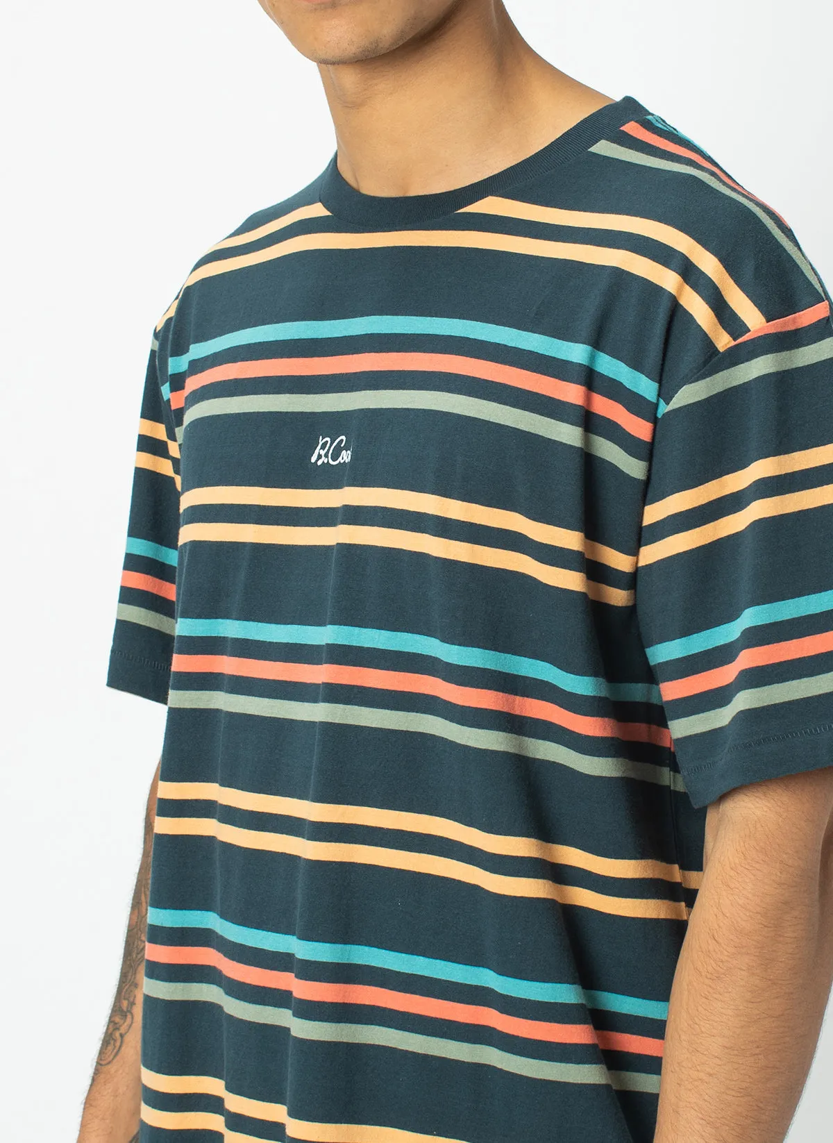 Homie Tee Navy Stripe