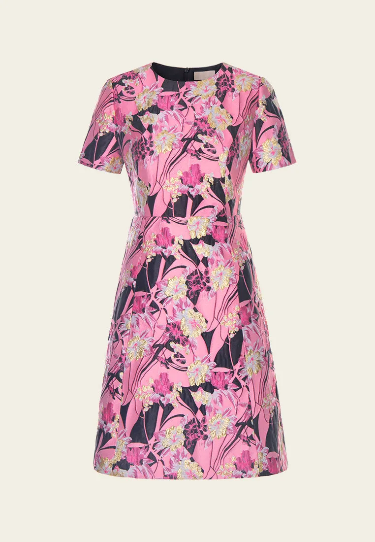 Jacquard A-line Dress