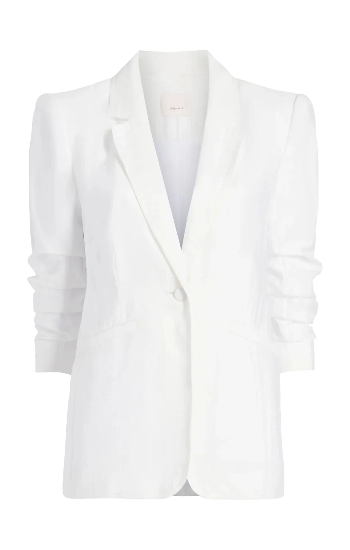 Khloe Woven Blazer - White