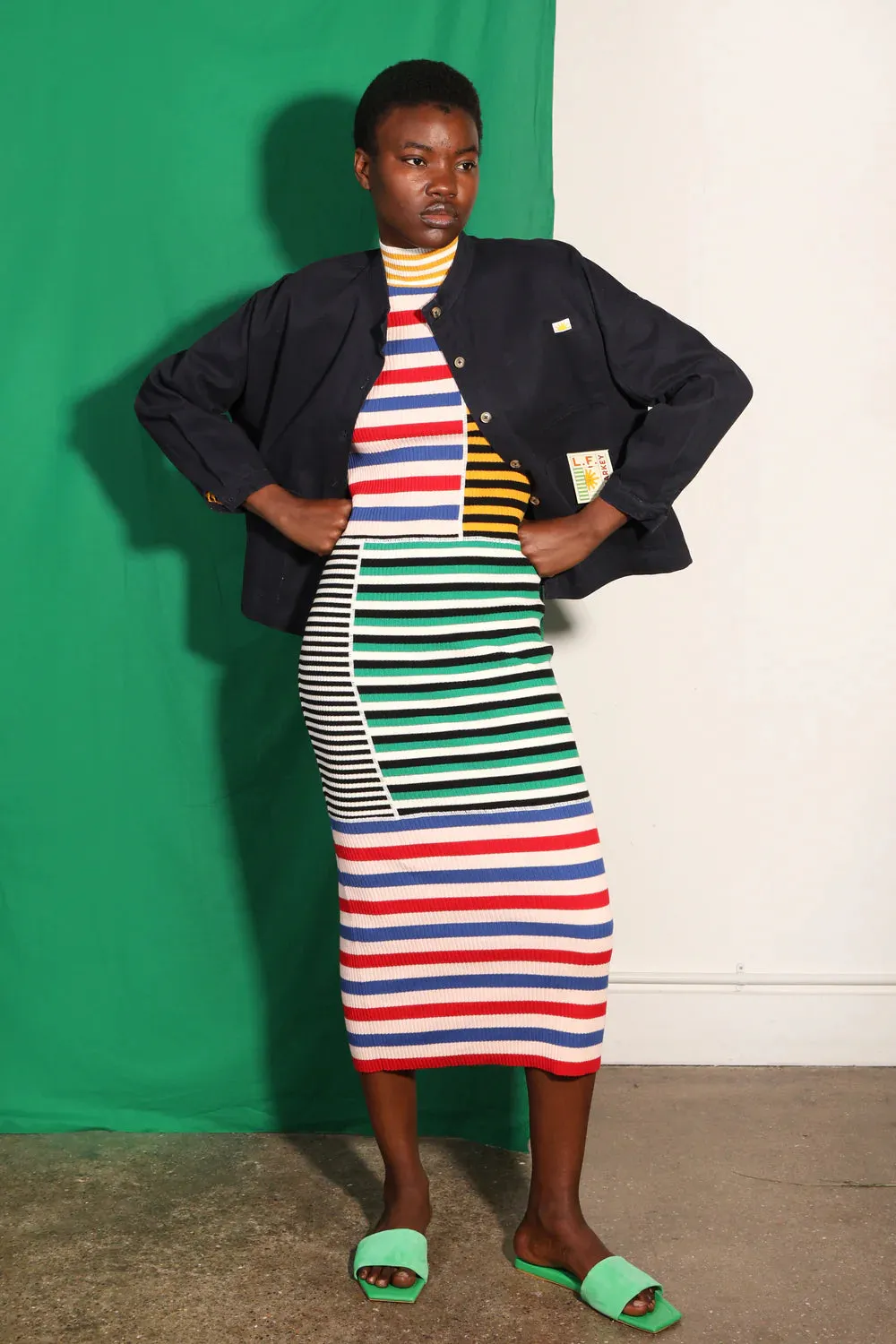 L.F. Markey Cecil Multi Stripe Dress