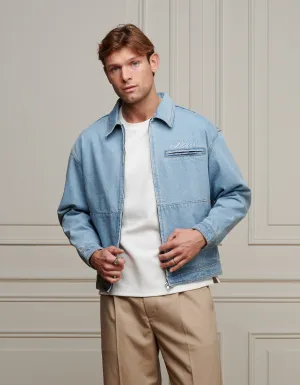 Lightwash Blue Relaxed Fit Denim Jacket