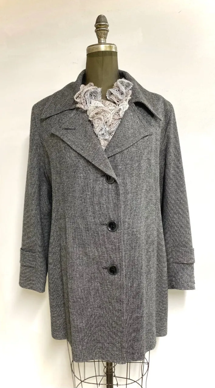 Lorianne Car Coat - 100% Pure Virgin Merino Wool