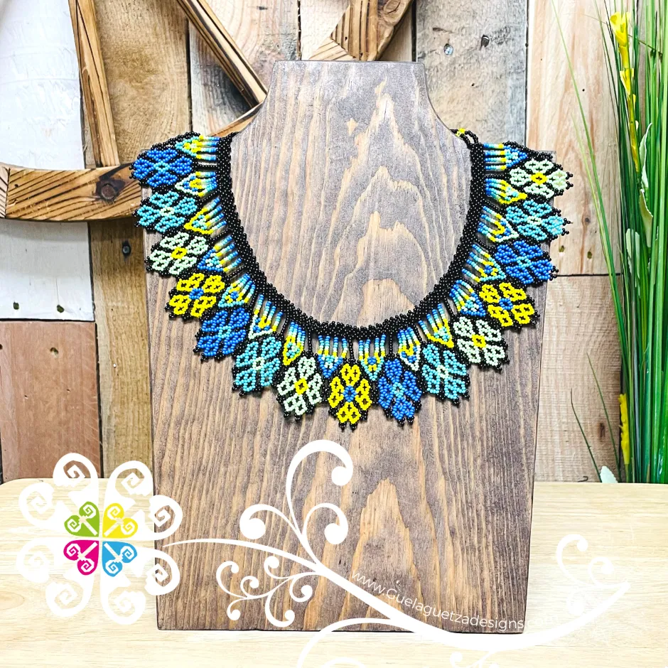 Margarita Beaded Choker - Huichol Necklace