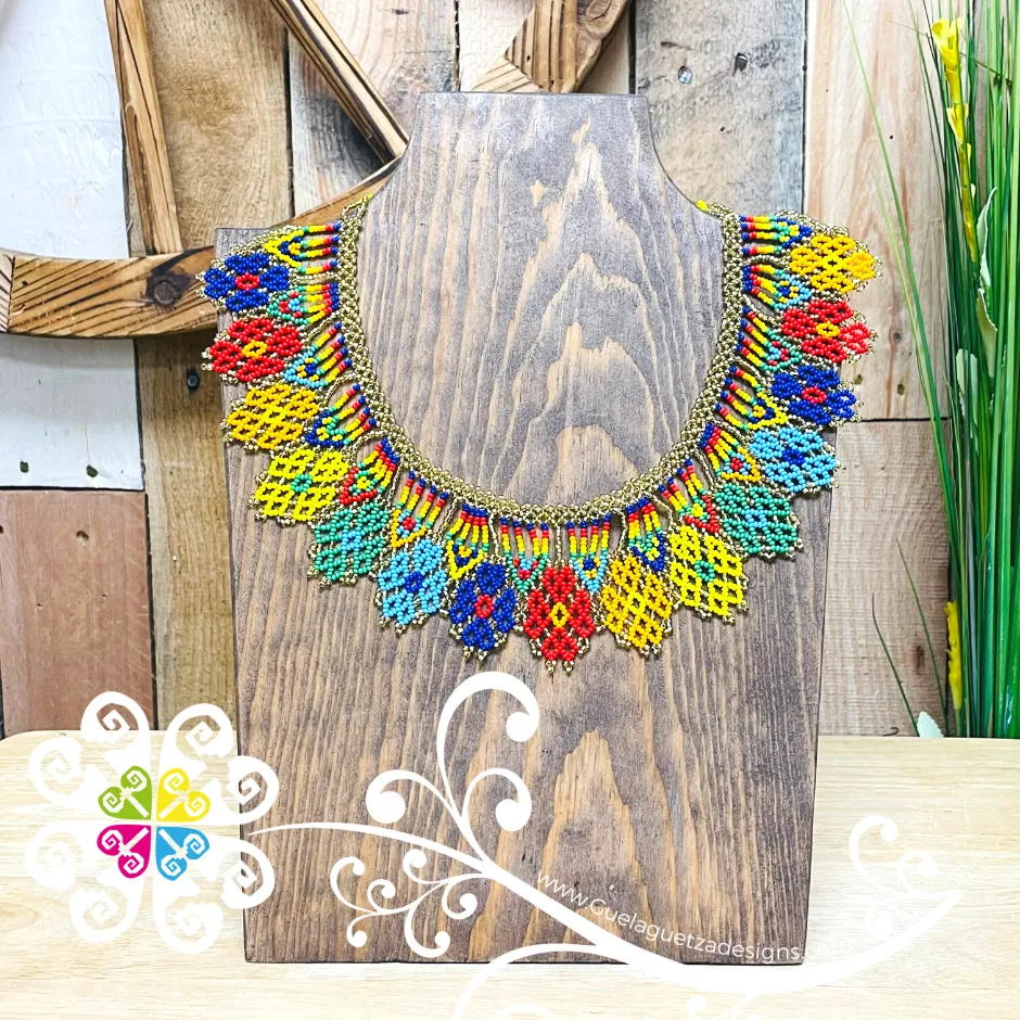 Margarita Beaded Choker - Huichol Necklace