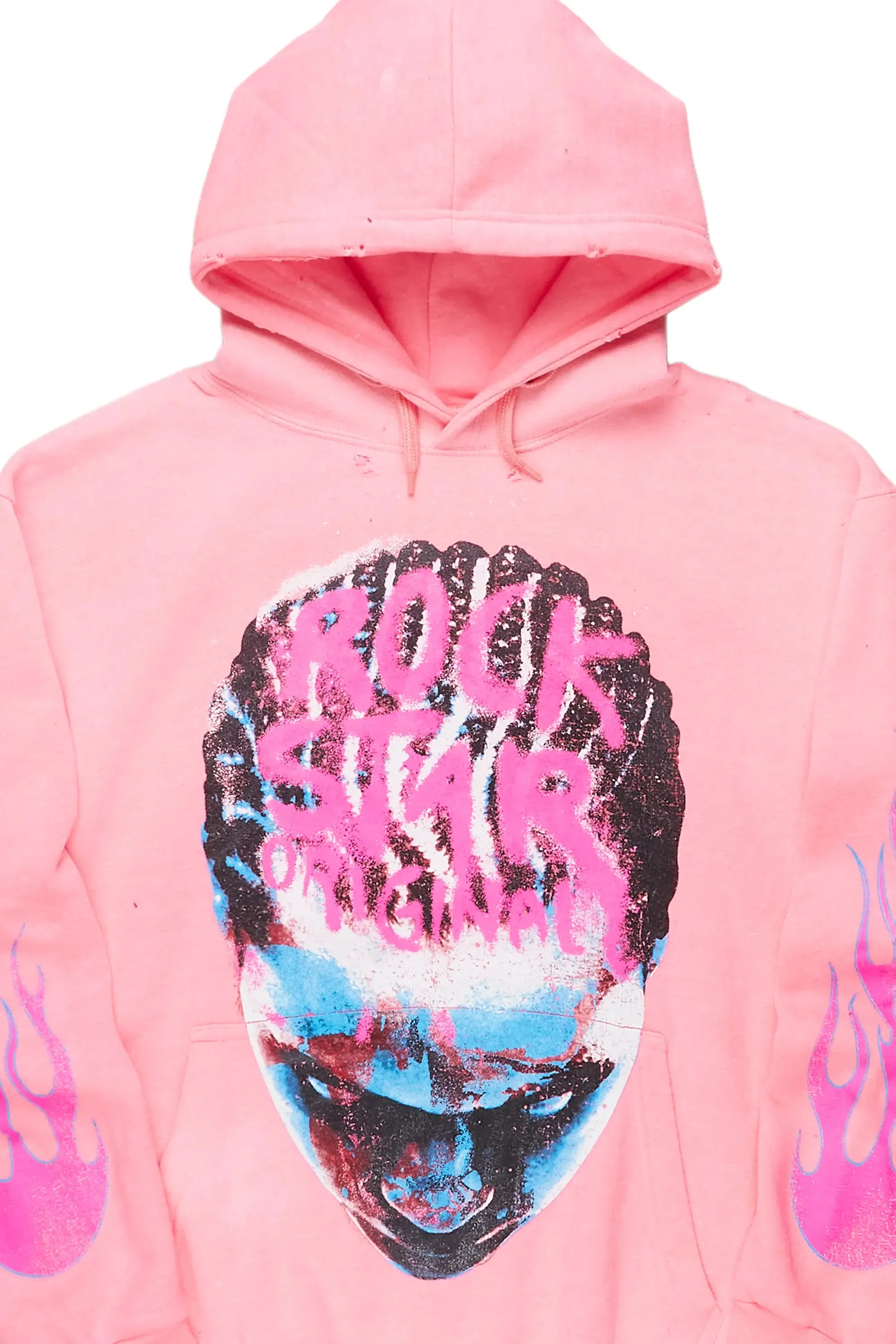 Marielos Pink Oversized Hoodie