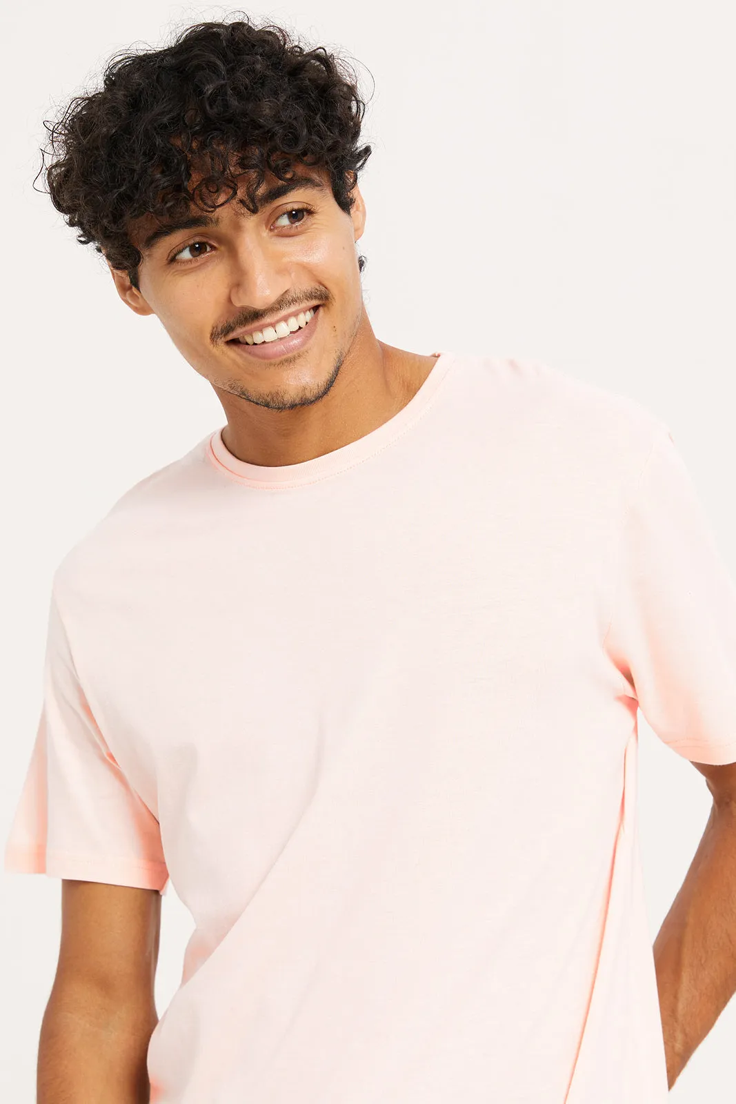 Men Coral Basic T-Shirt