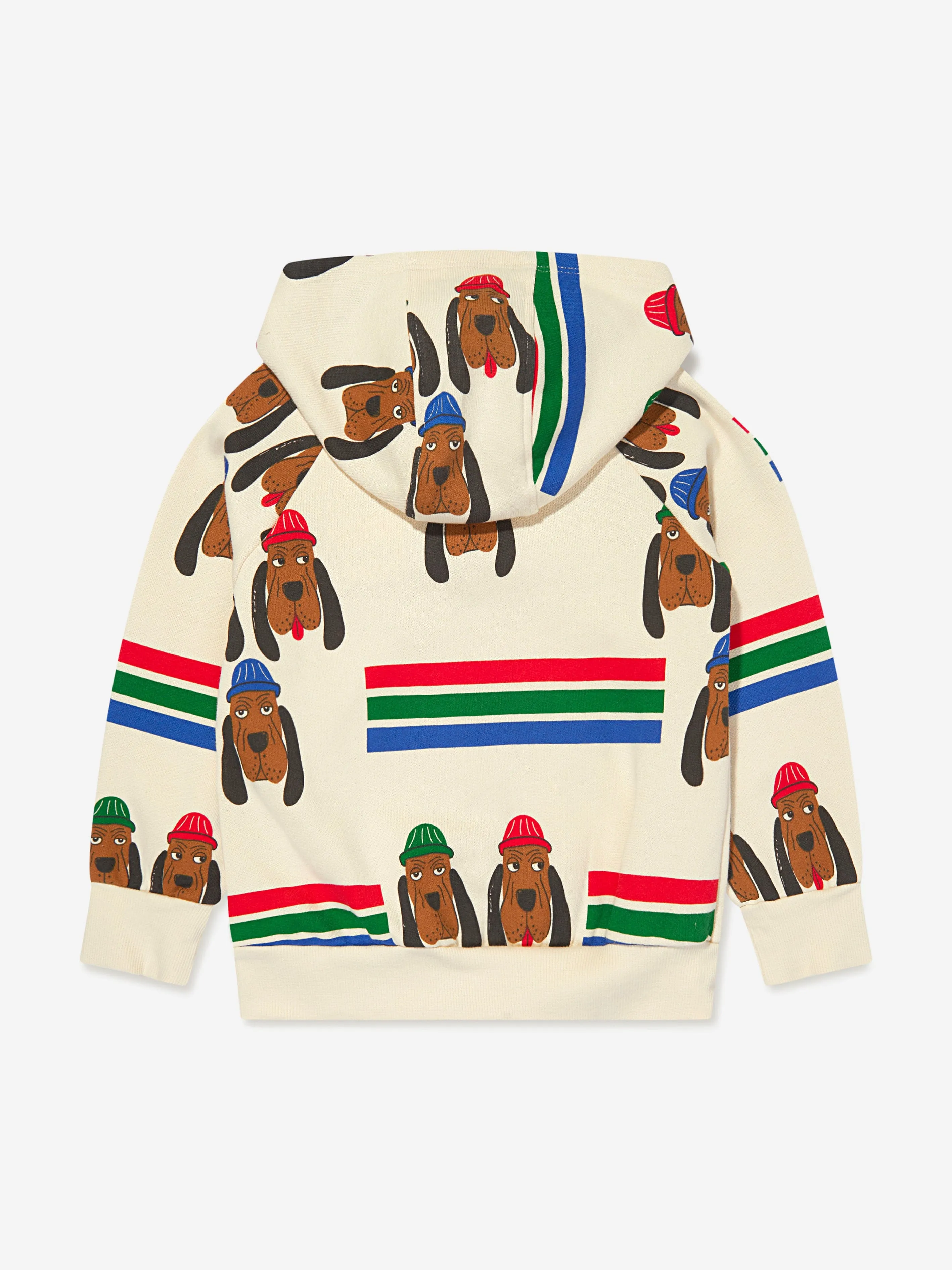 Mini Rodini Kids Bloodhound Zip Up Top in Multicolour