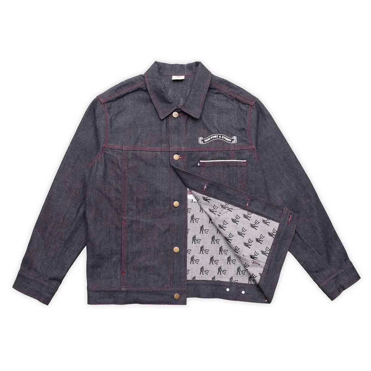 Pass~Port - X Evisen Selvedge Denim Workers Club Jacket