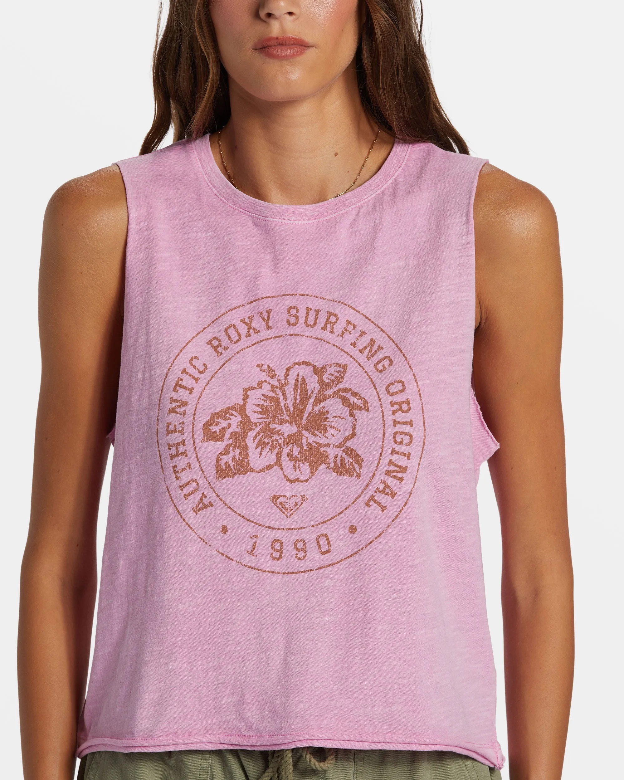 Roxy Surfing Original HLMT 2.0 Cropped Tank Top - Lilac Chiffon