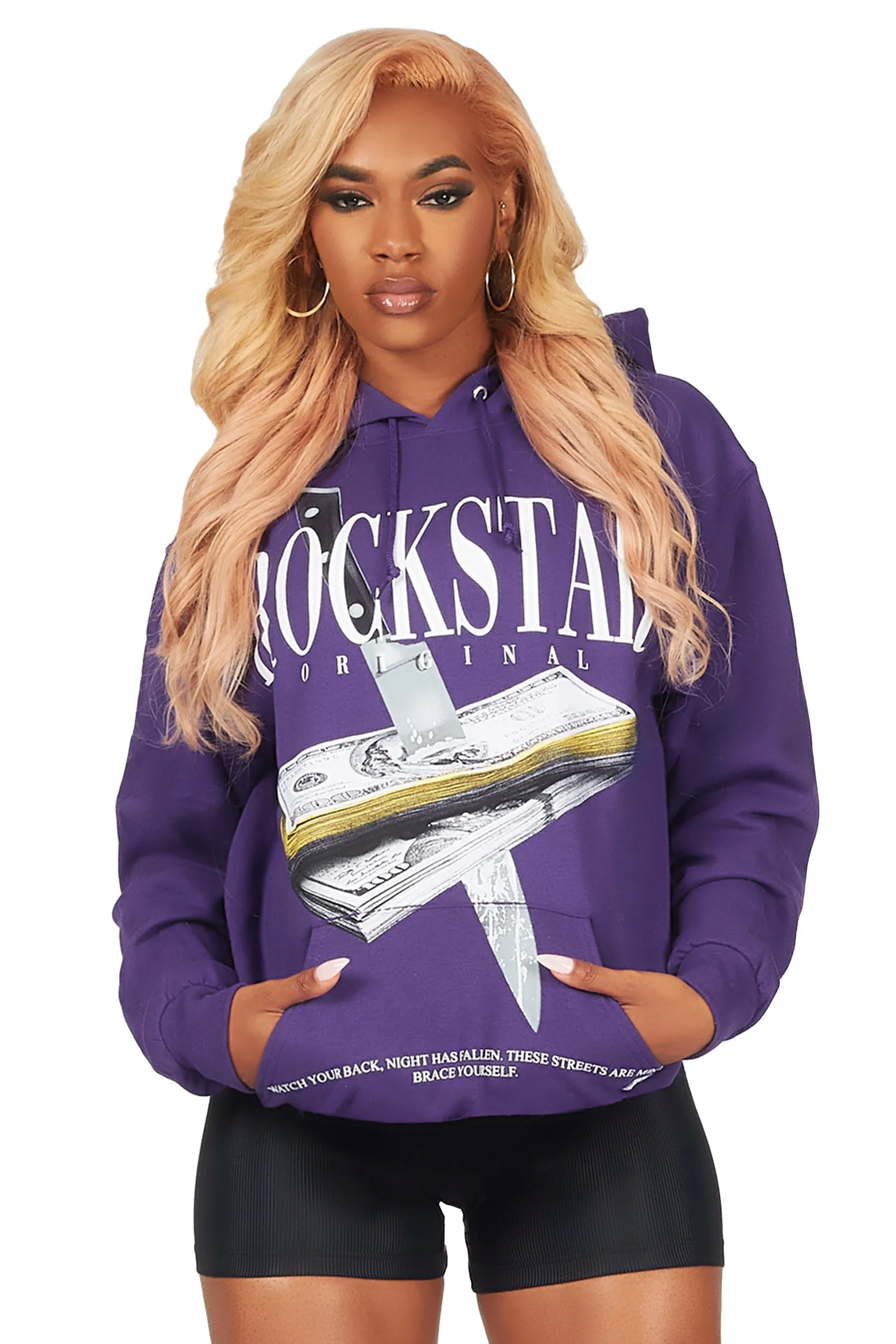 Sheridan Purple Oversized Hoodie