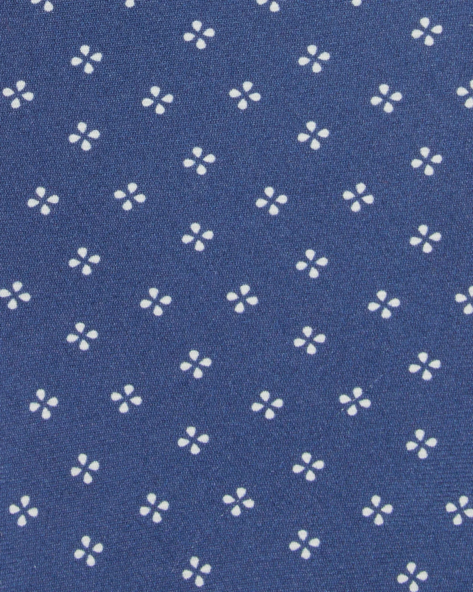 Silk Print Tie in Blue/Chalk Flower