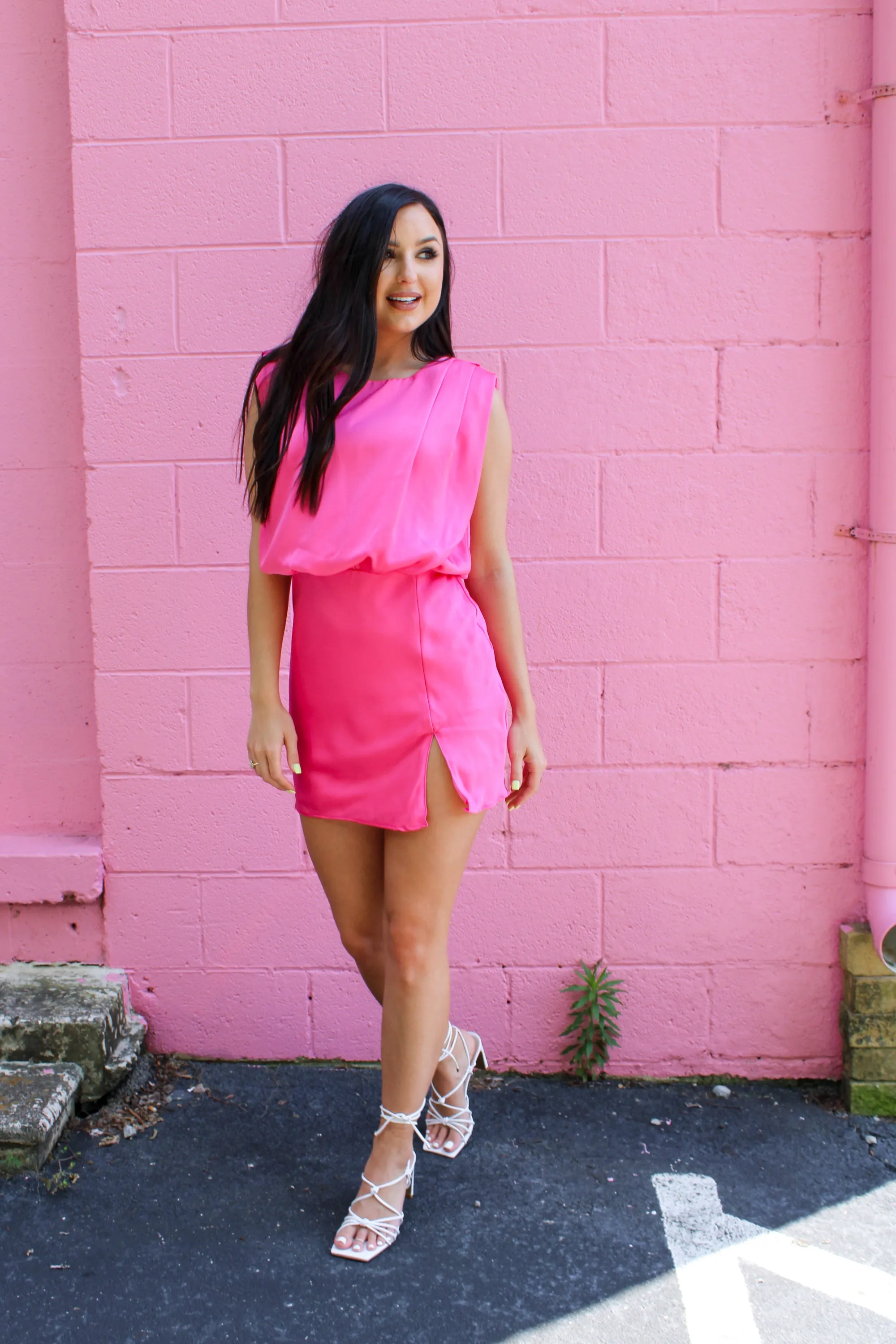 Smitten for You Dress - Pink