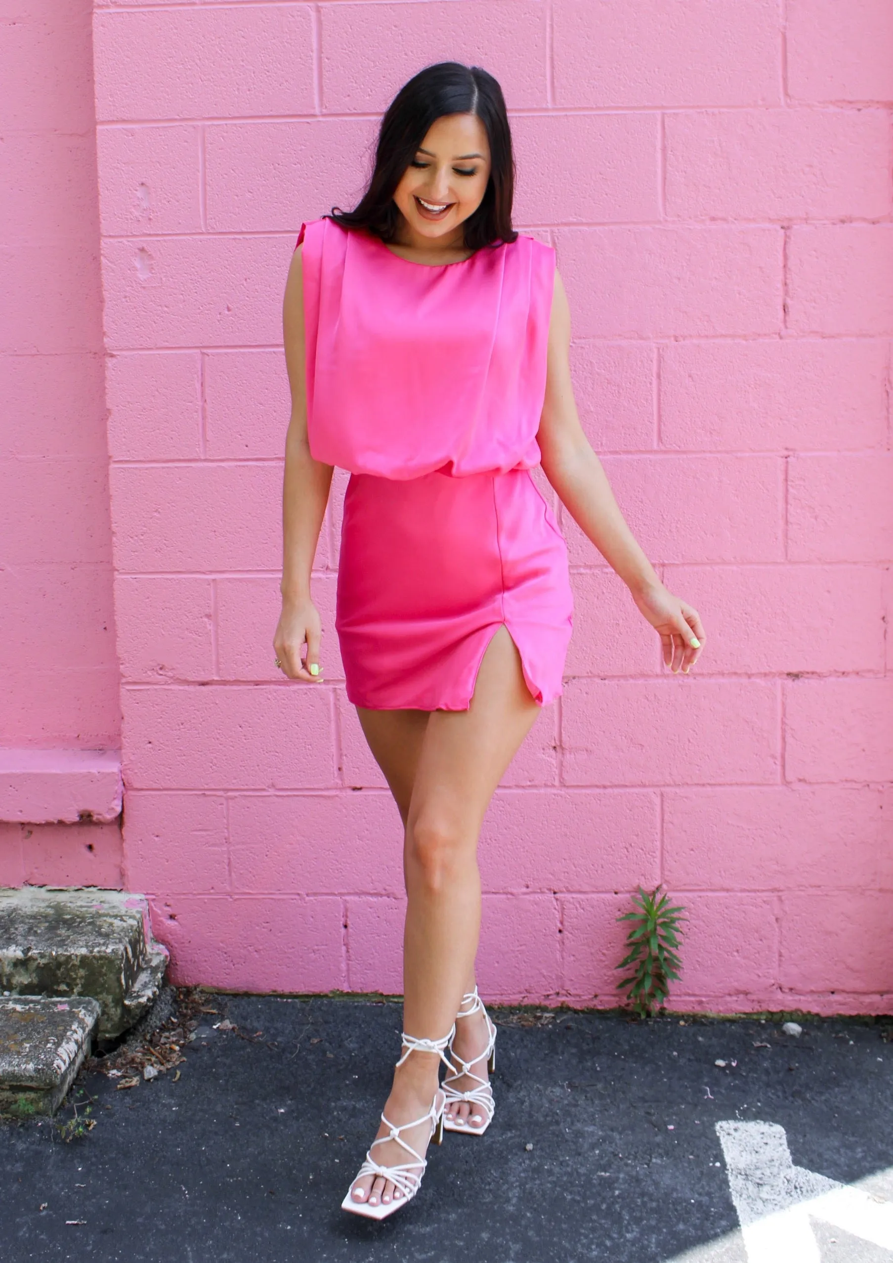 Smitten for You Dress - Pink