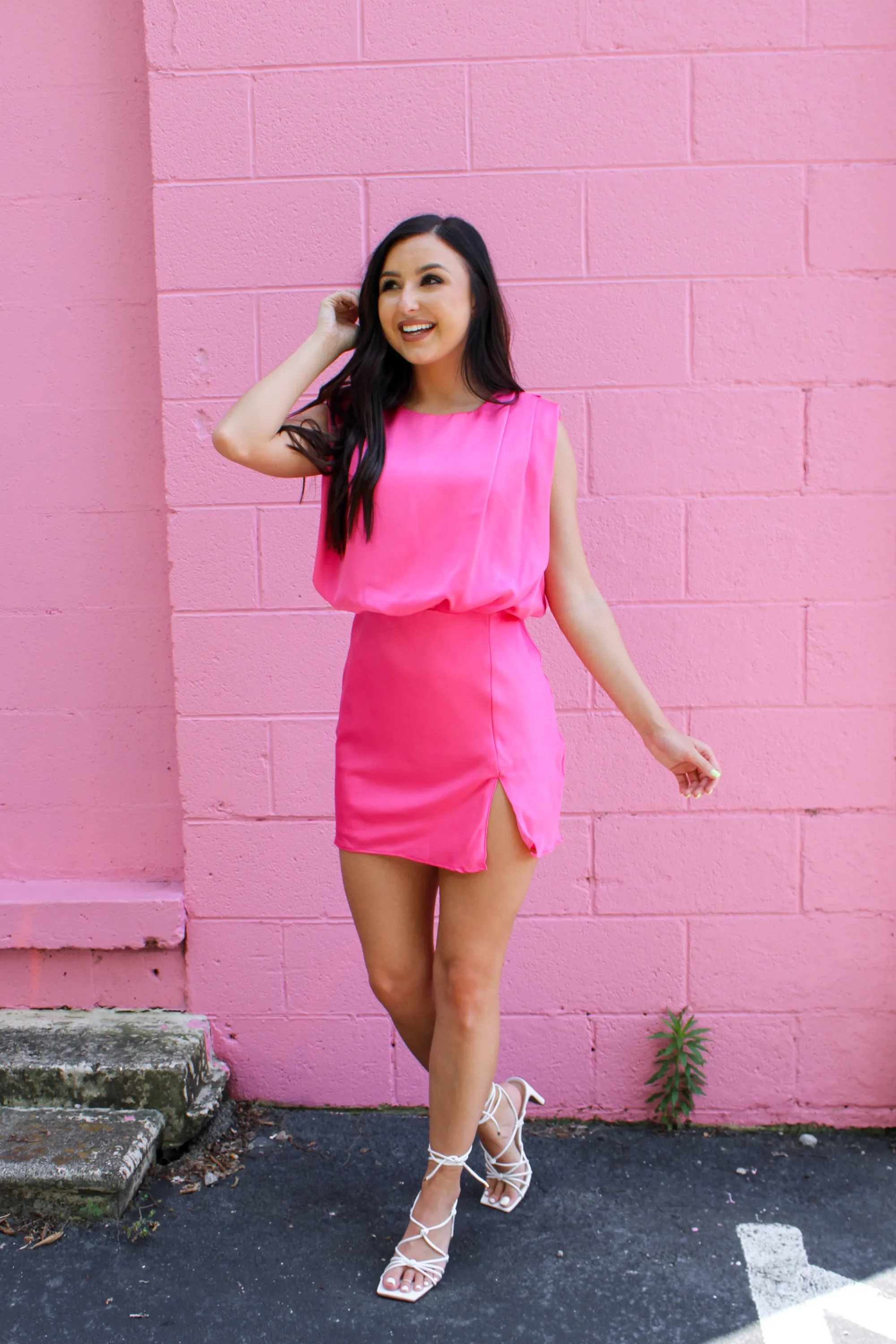 Smitten for You Dress - Pink