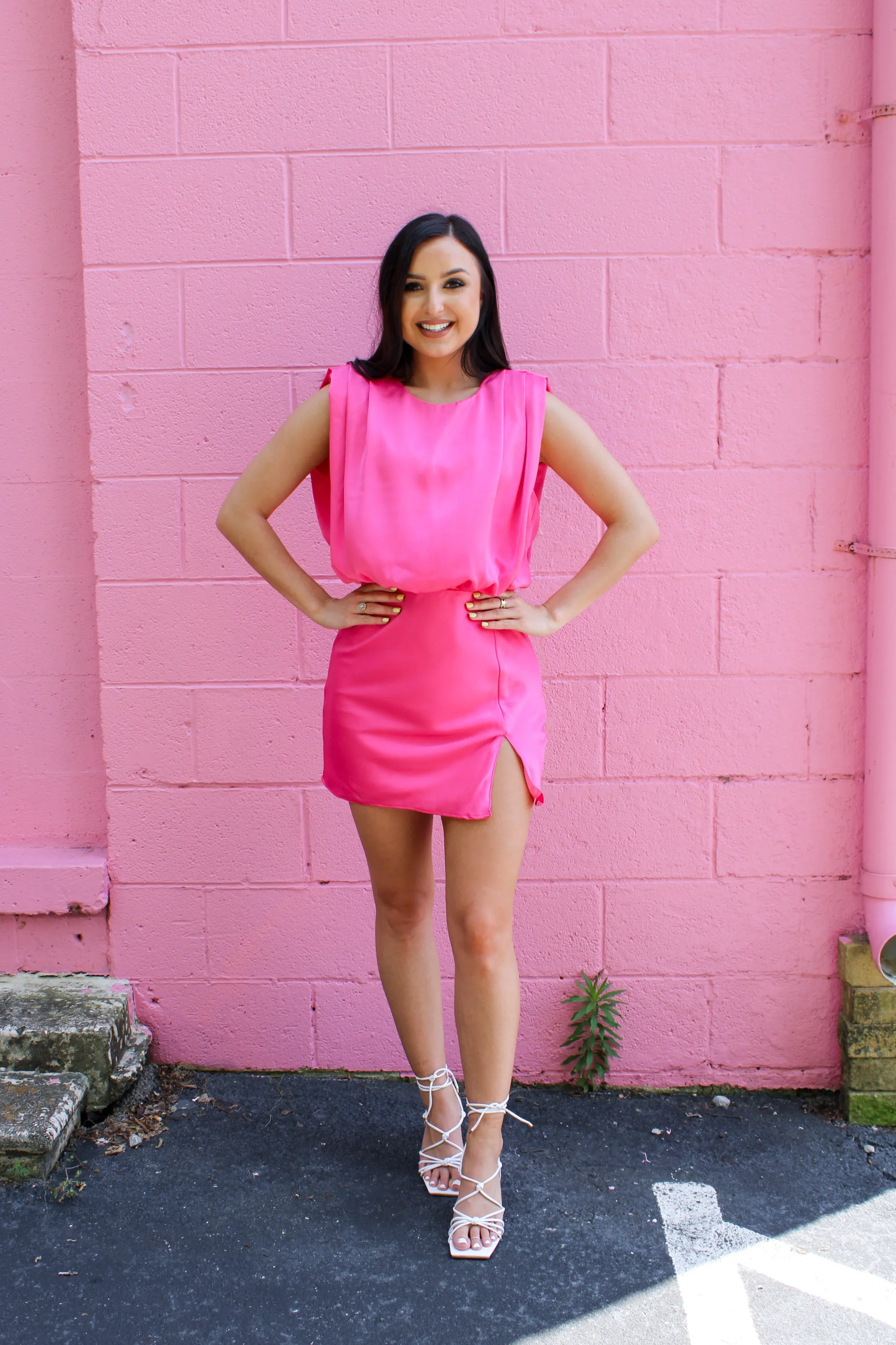 Smitten for You Dress - Pink