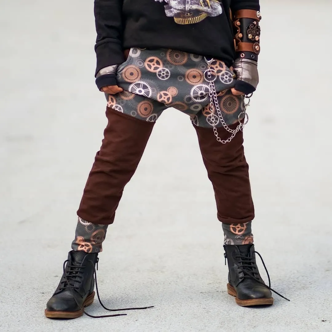 Steampunk Gears Harem Joggers